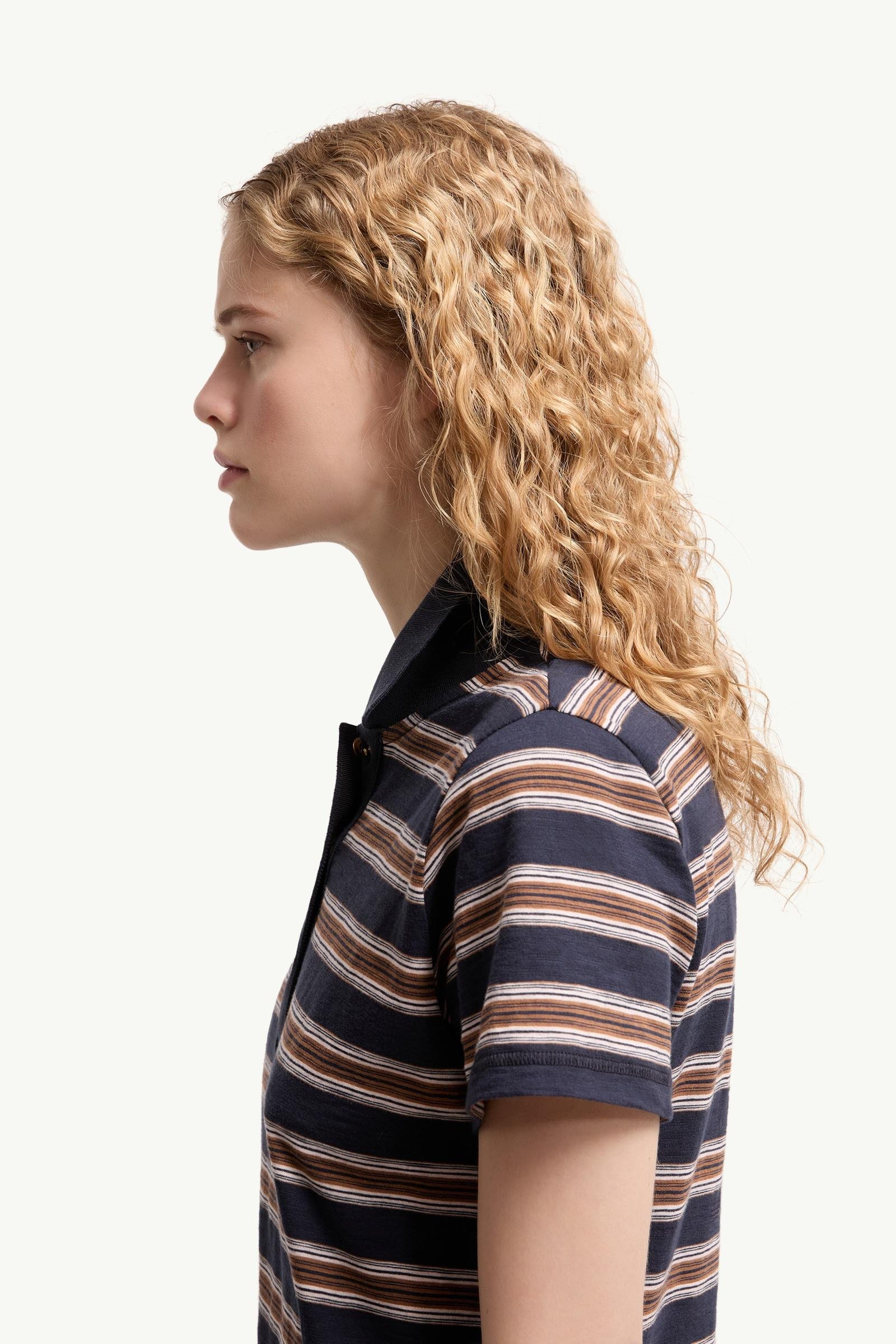 Alternative view of Striped Cotton Polo Shirt