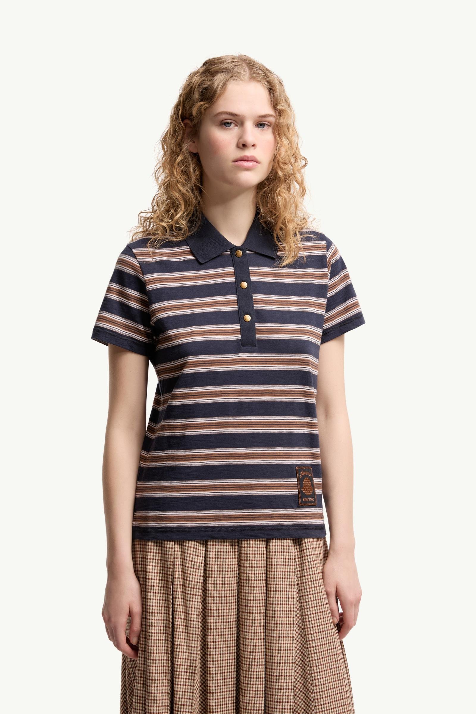 Striped Cotton Polo Shirt - 图片 4