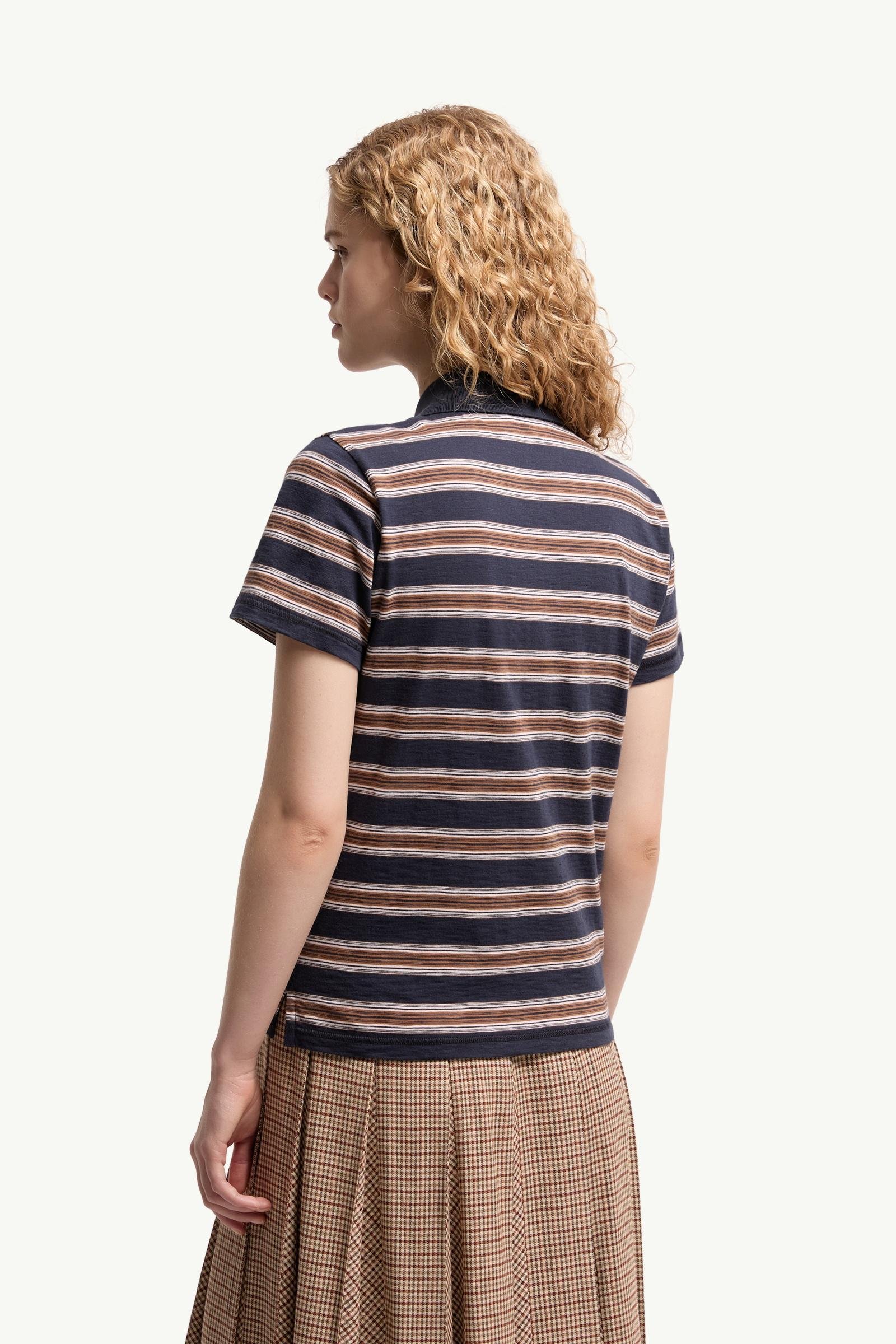 Striped Cotton Polo Shirt - 图片 5