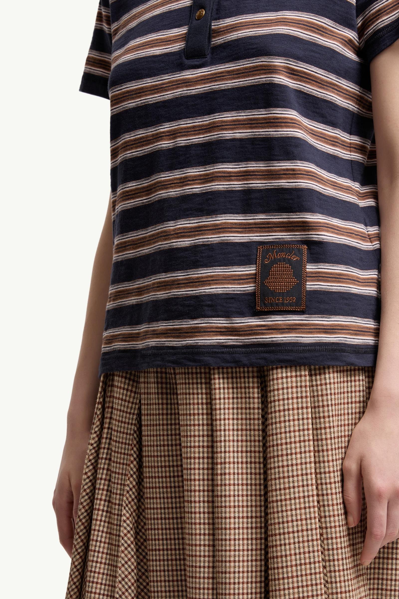 Striped Cotton Polo Shirt - 图片 6