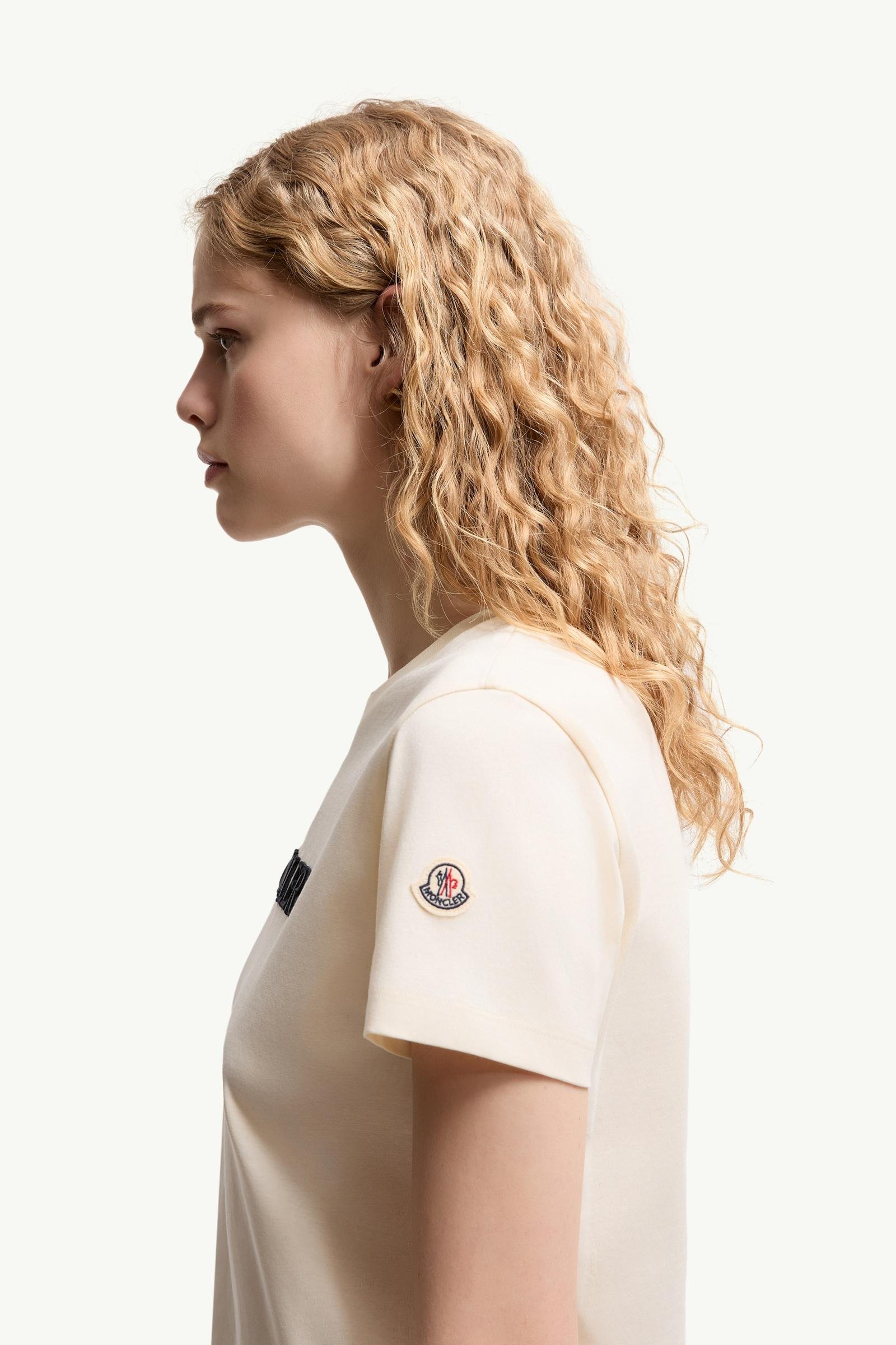 Embroidered Tonal Logo Cotton T-Shirt - 图片 2