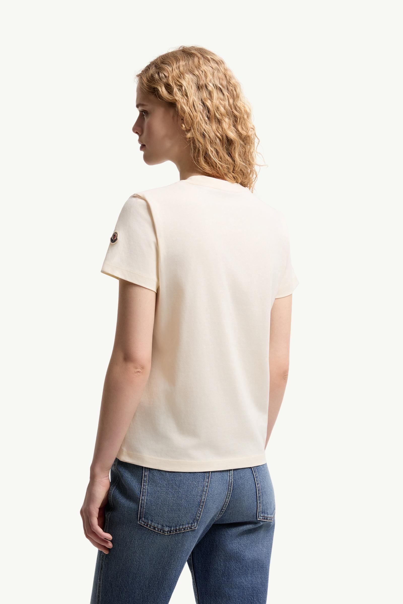 Embroidered Tonal Logo Cotton T-Shirt - 图片 5