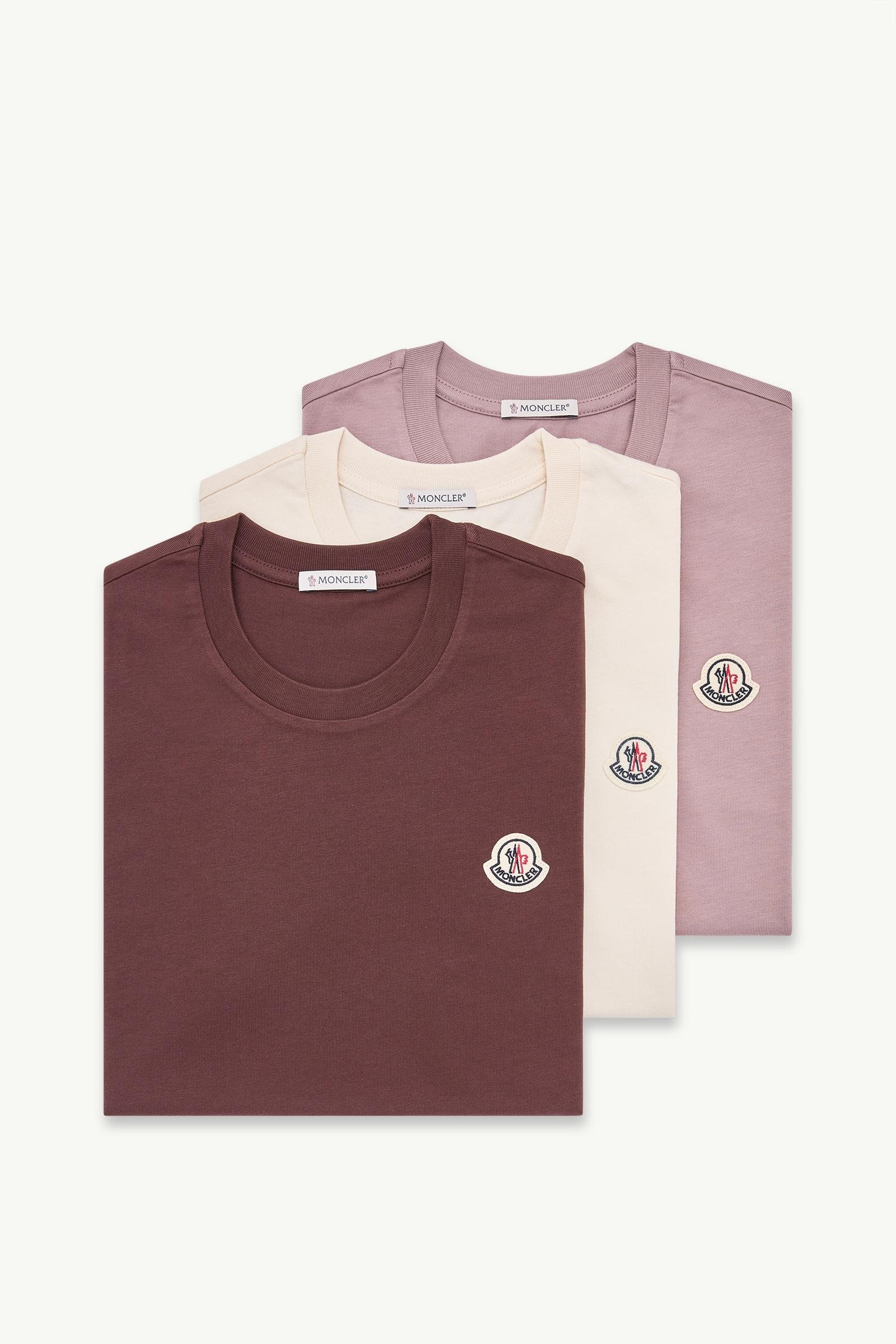 Logo Patch Cotton T-Shirt (Pack of Three) - 图片 3