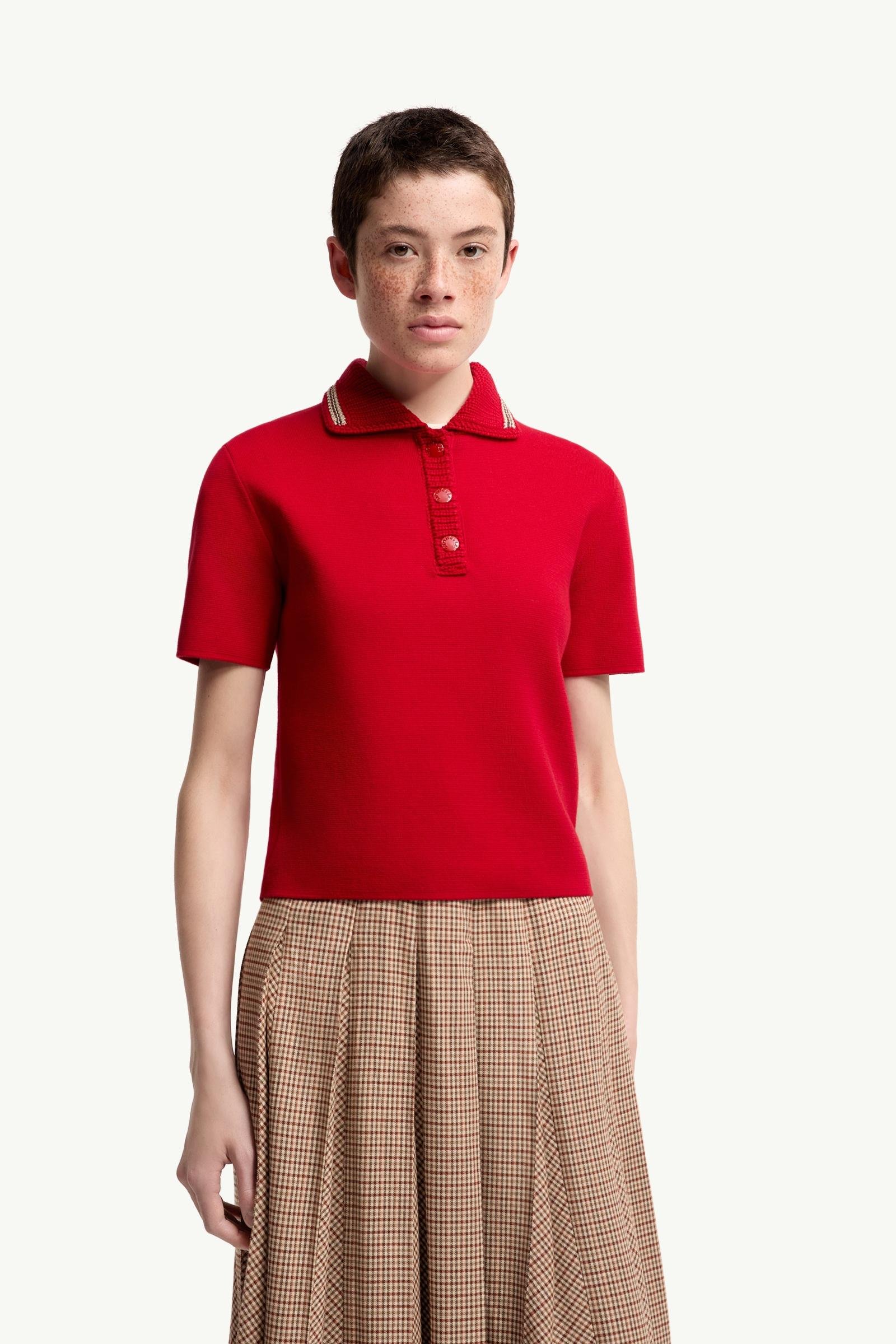 Cotton Knit Polo Shirt - 图片 4