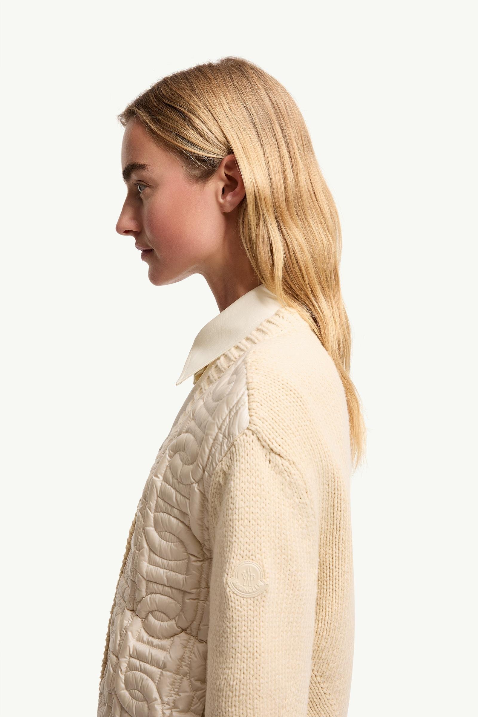 Alternative view of Chain Quilted Padded V-Neck Cardigan