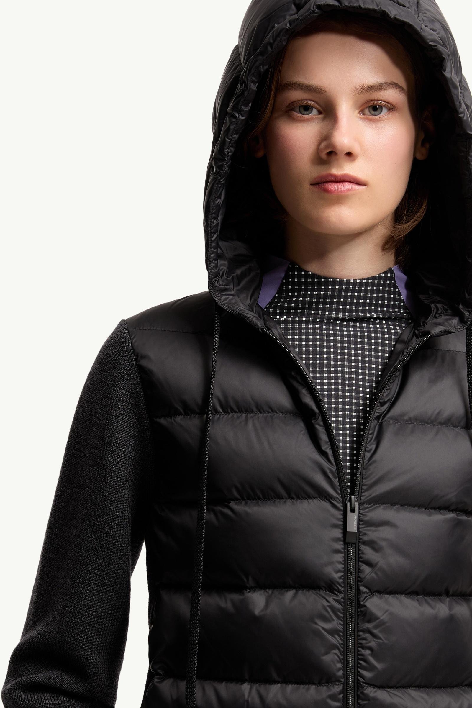 Wool Hooded Padded Zip-Up Cardigan - 图片 6