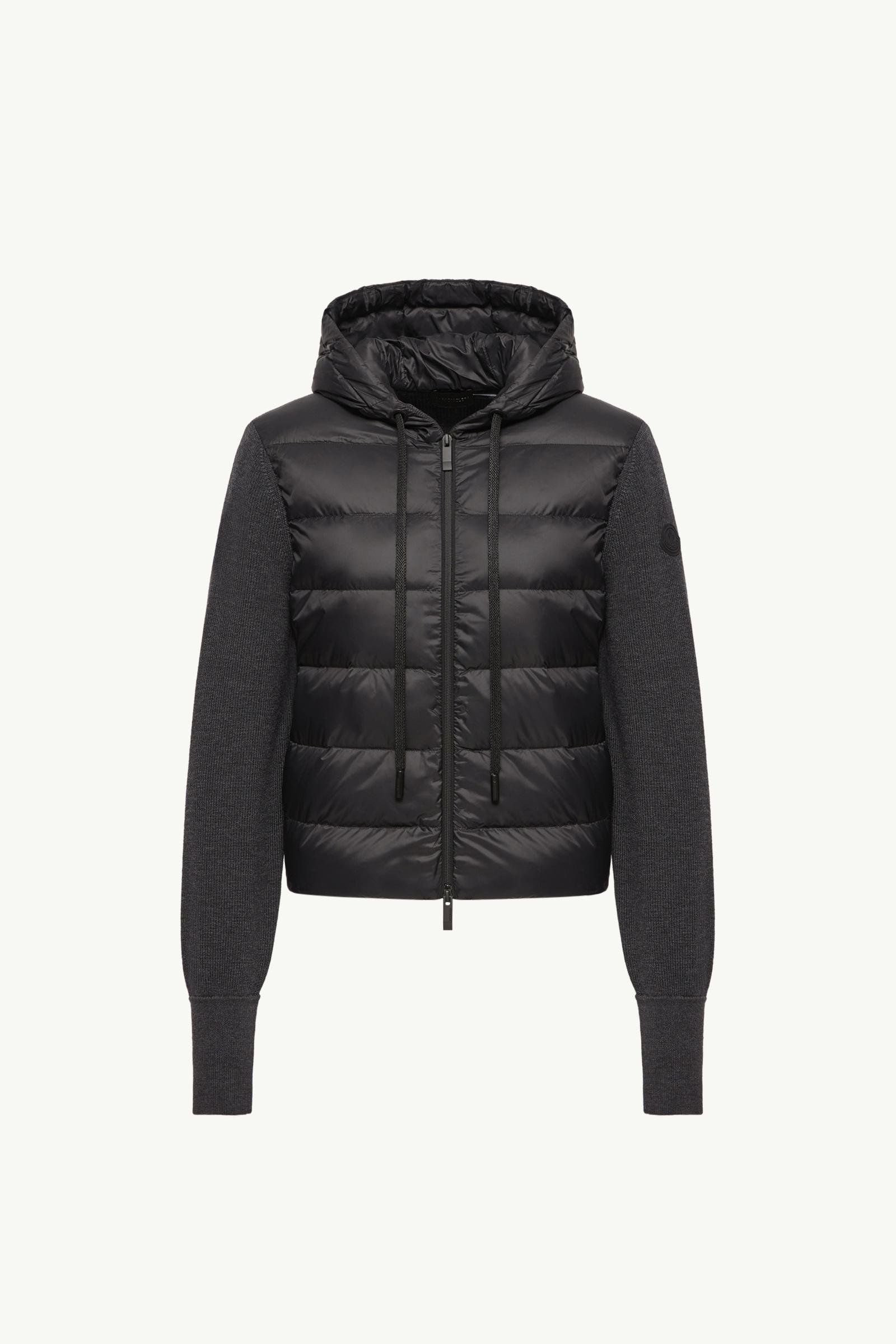 Wool Hooded Padded Zip-Up Cardigan - 图片 3