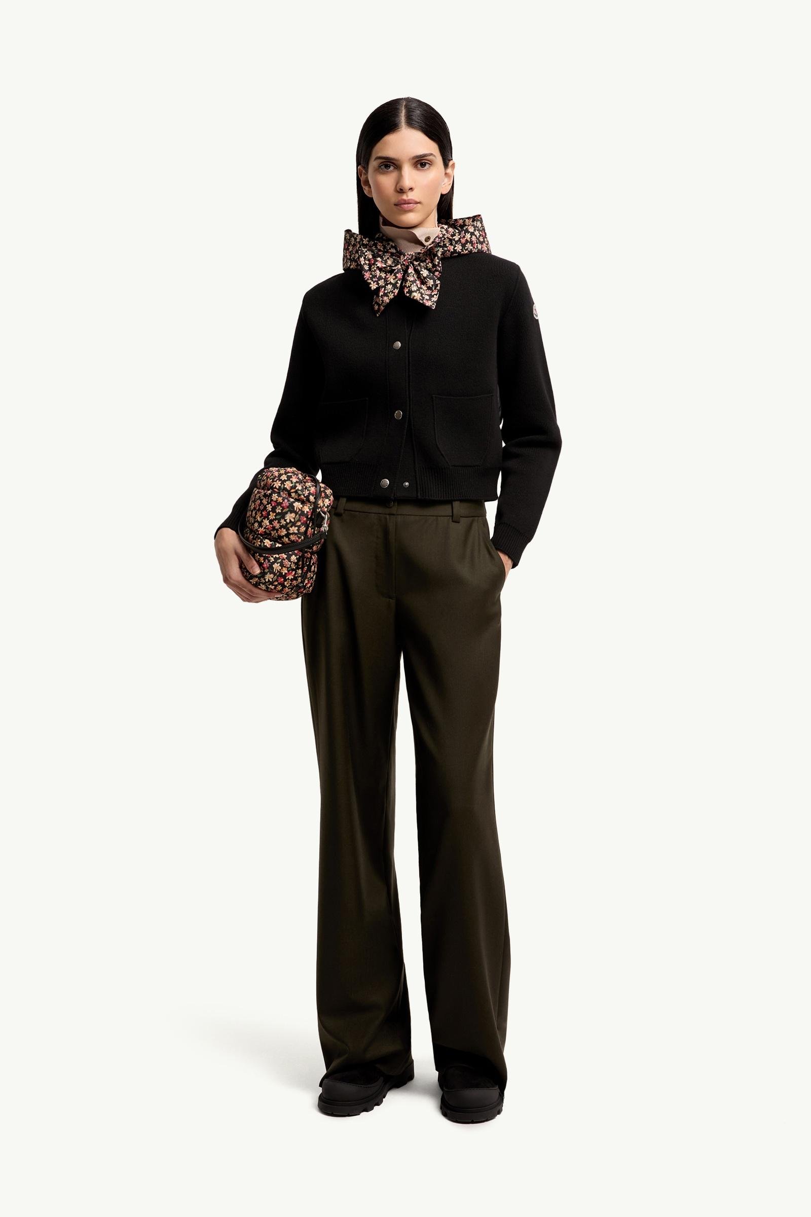 Wool & Cashmere Blend Padded Cardigan