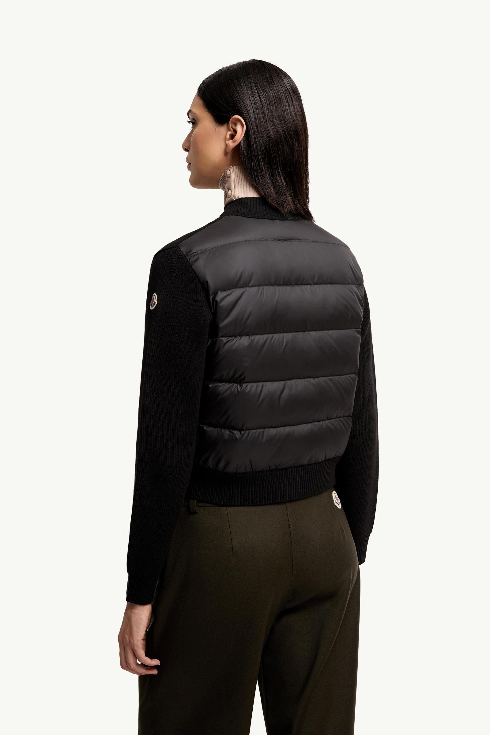 Wool & Cashmere Blend Padded Cardigan - 图片 5