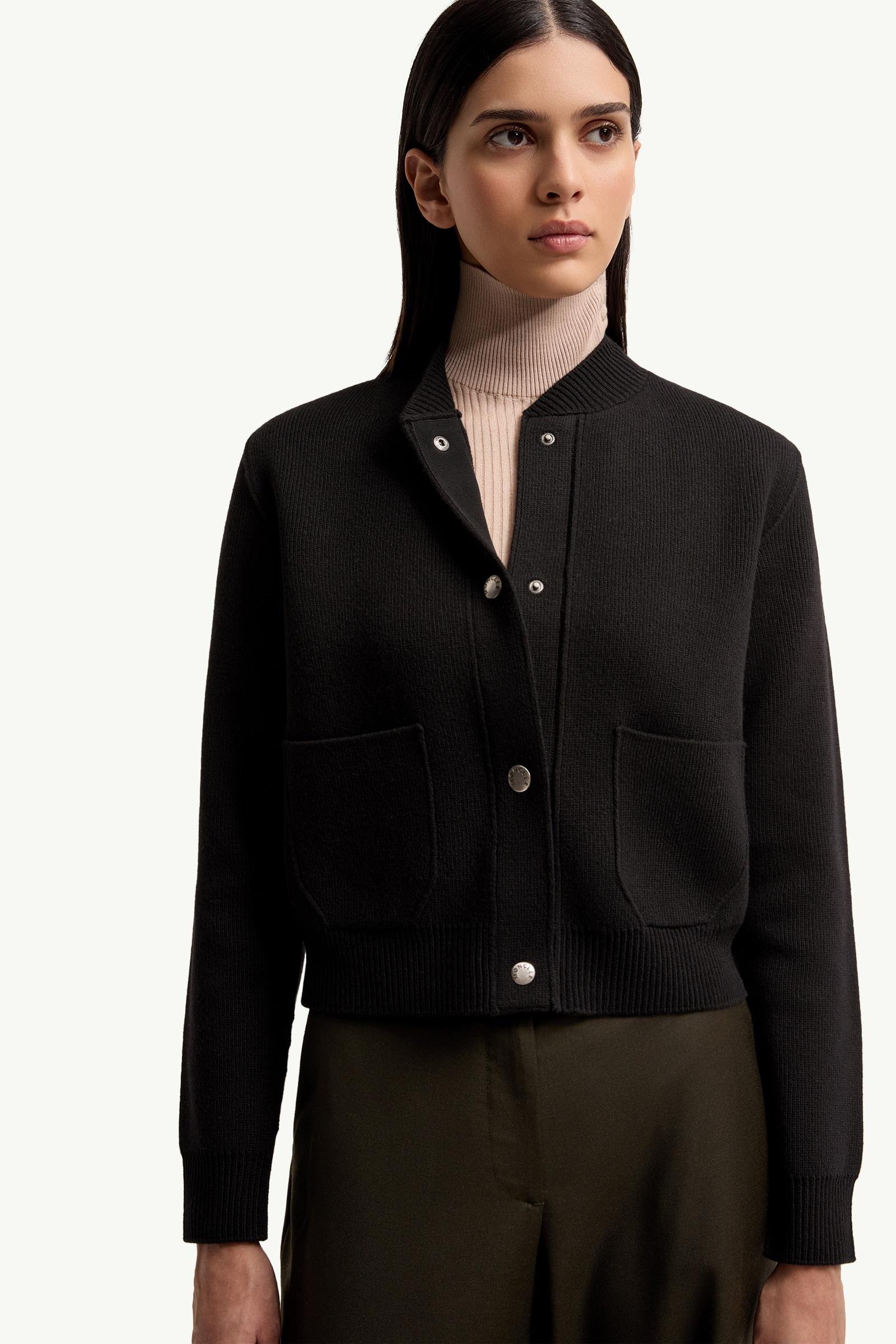 Wool & Cashmere Blend Padded Cardigan - 图片 6