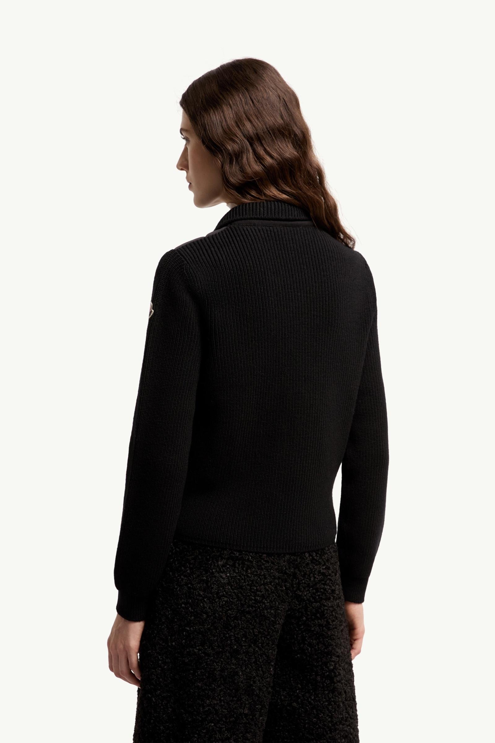 Diamond Quilted Padded Wool Cardigan - 图片 5