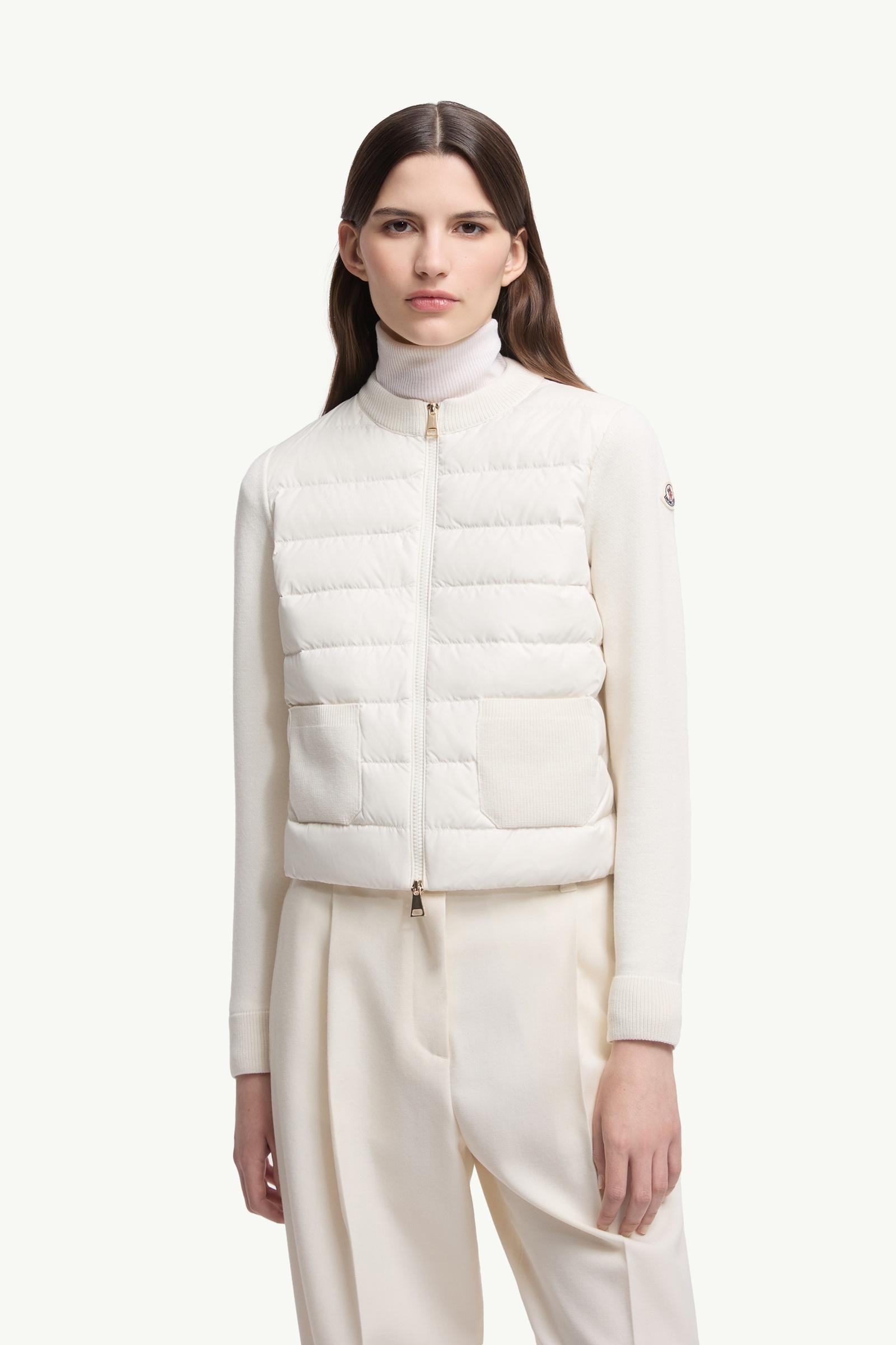 Wool Padded Zip-Up Cardigan - 图片 4