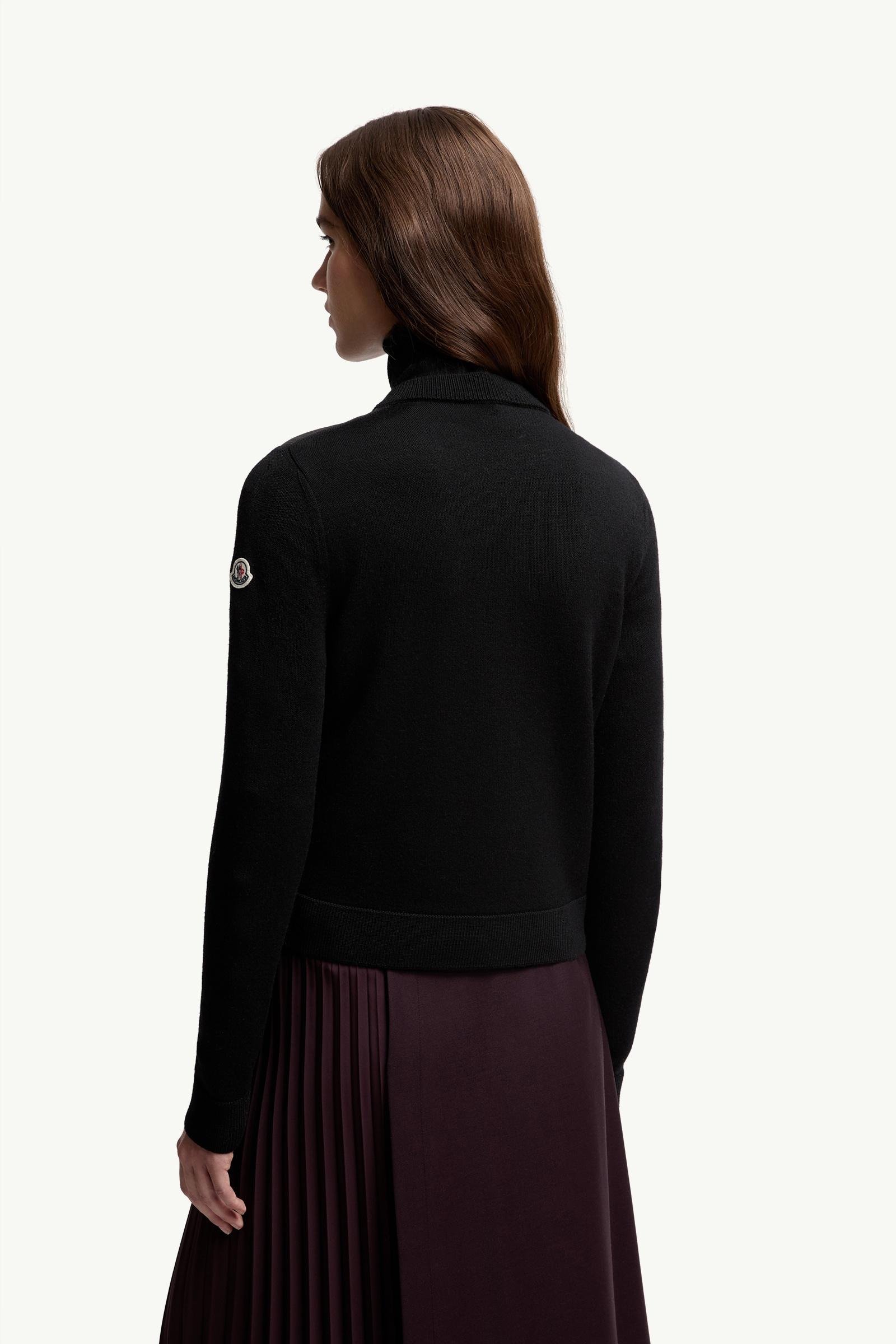 Wool Padded Zip-Up Cardigan - 图片 5