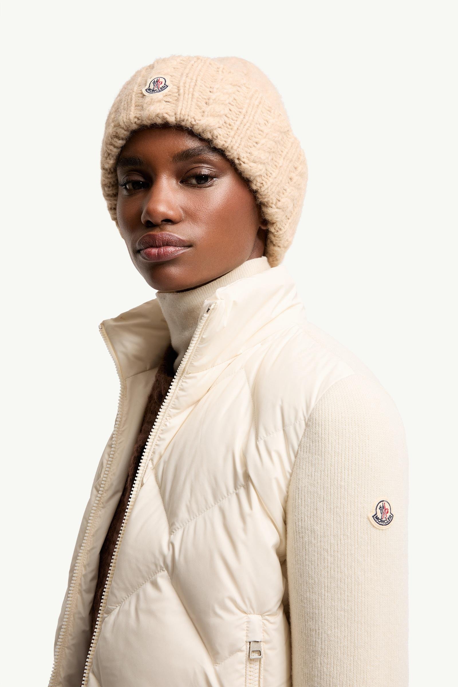 Alternative view of Wool & Cashmere Padded Zip-Up Cardigan