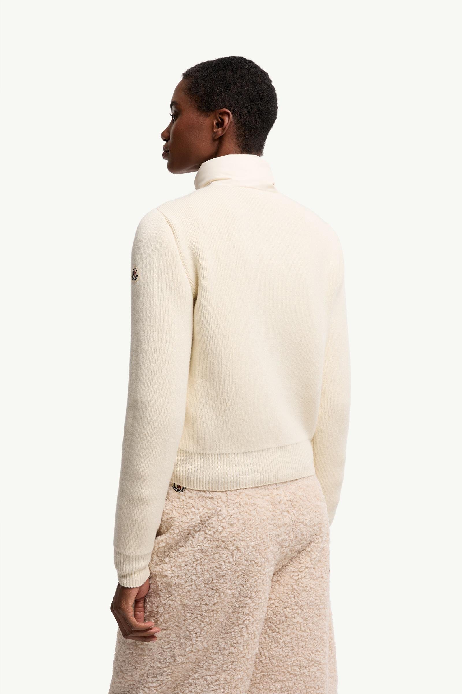 Wool & Cashmere Padded Zip-Up Cardigan - 图片 5