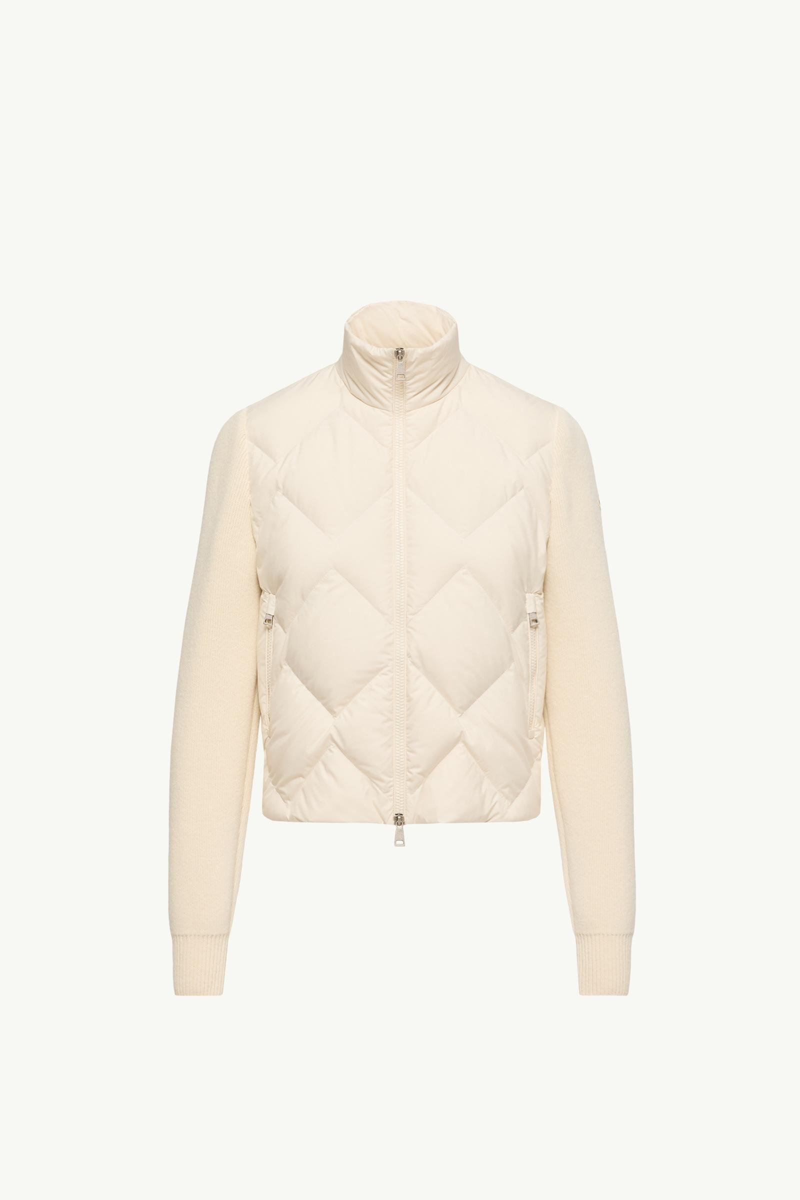 Wool & Cashmere Padded Zip-Up Cardigan - 图片 3