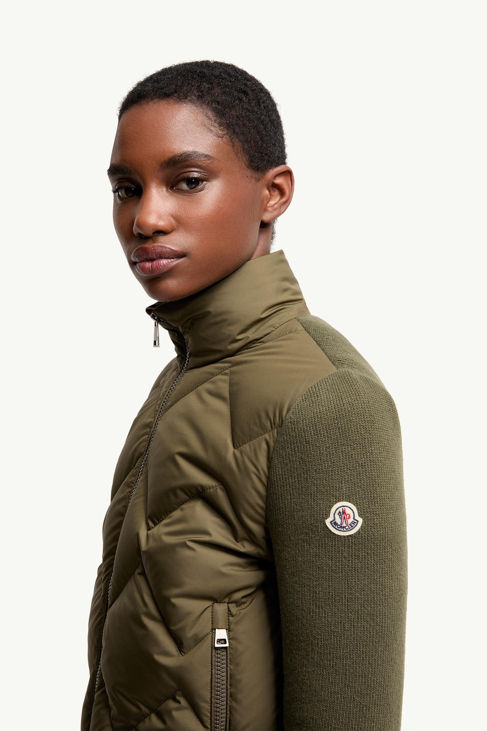 Alternative view of Wool & Cashmere Padded Zip-Up Cardigan