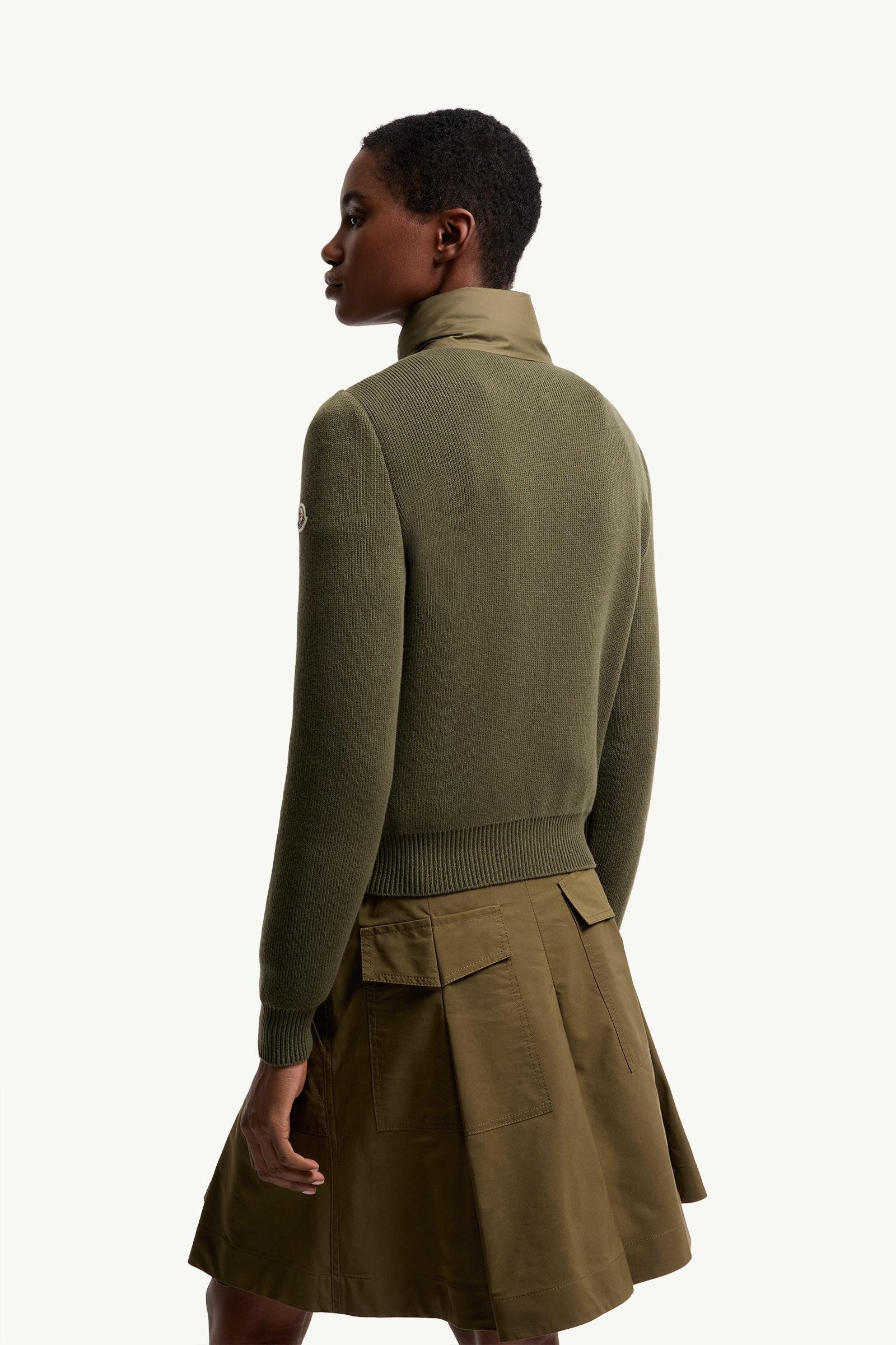 Wool & Cashmere Padded Zip-Up Cardigan - 图片 5
