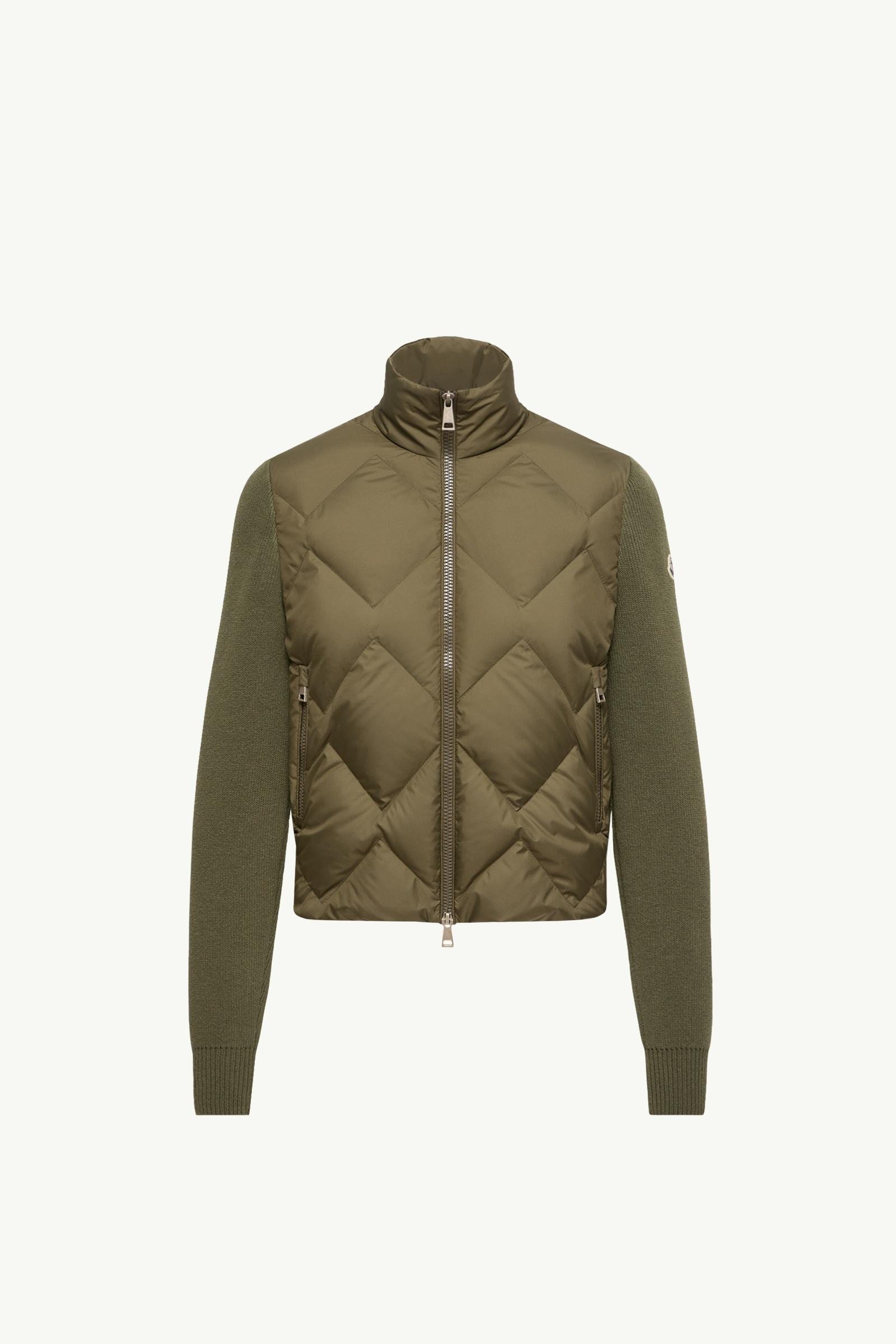 Wool & Cashmere Padded Zip-Up Cardigan - 图片 3