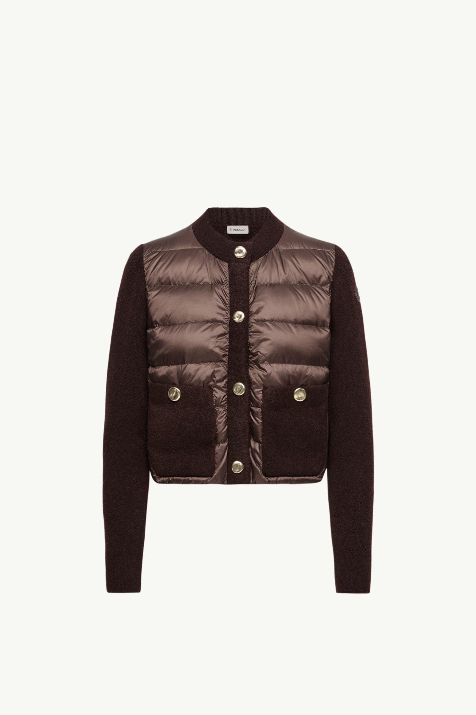 Bouclé Wool Blend Padded Cardigan - 图片 3