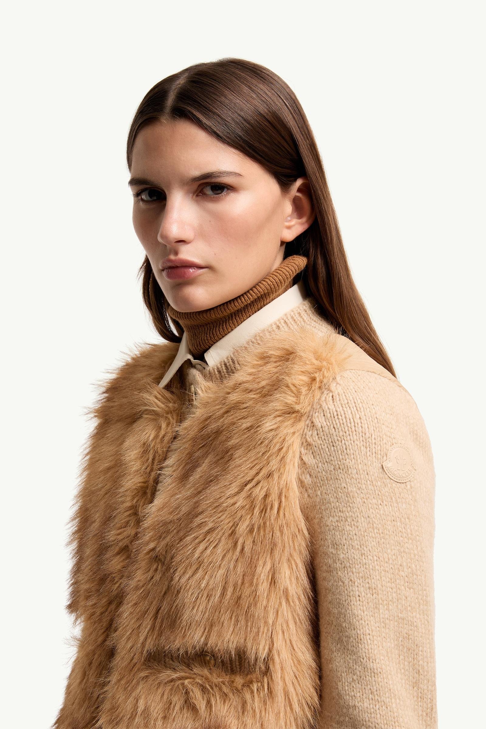 Alternative view of Alpaca & Wool Blend Padded Cardigan