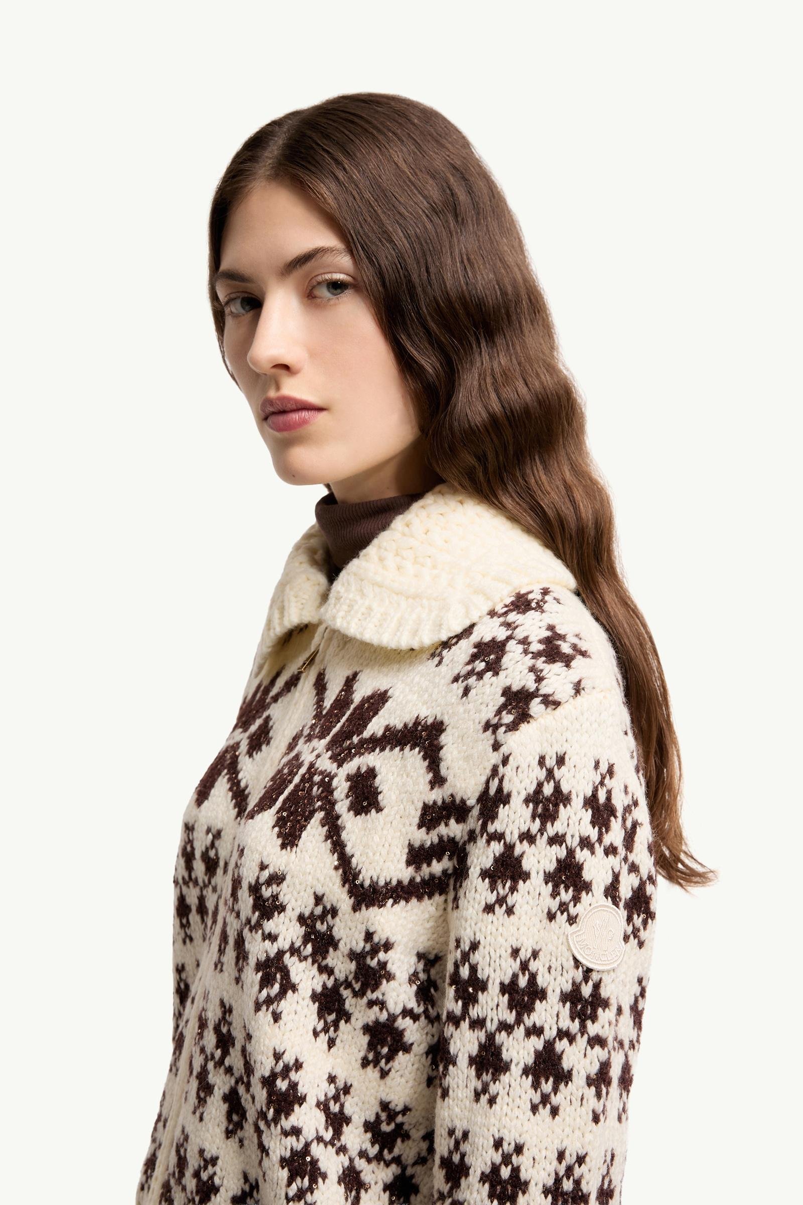 Alternative view of Jacquard Sequin Zip-Up Cardigan