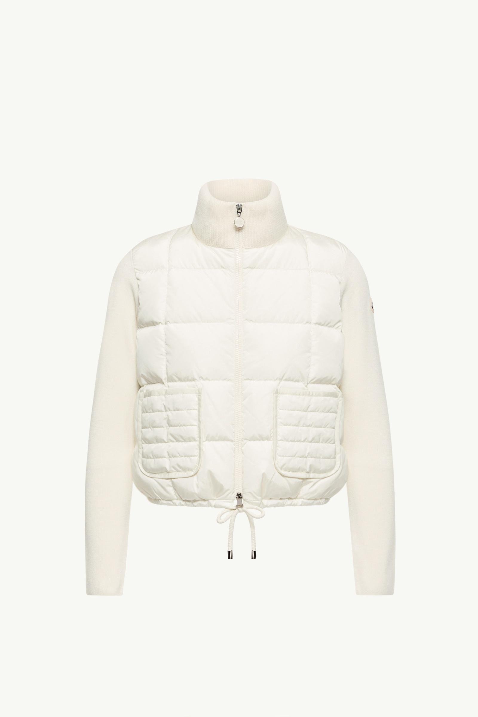 Square-Quilted Padded Wool Zip-Up Cardigan - 图片 3