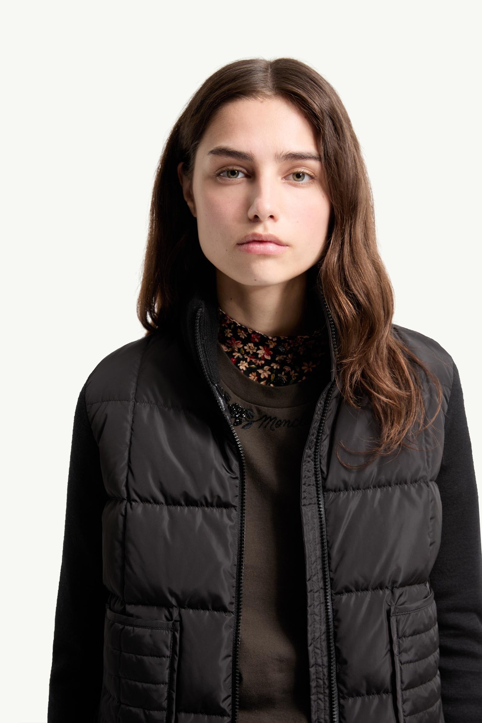 Square-Quilted Padded Wool Zip-Up Cardigan - 图片 6
