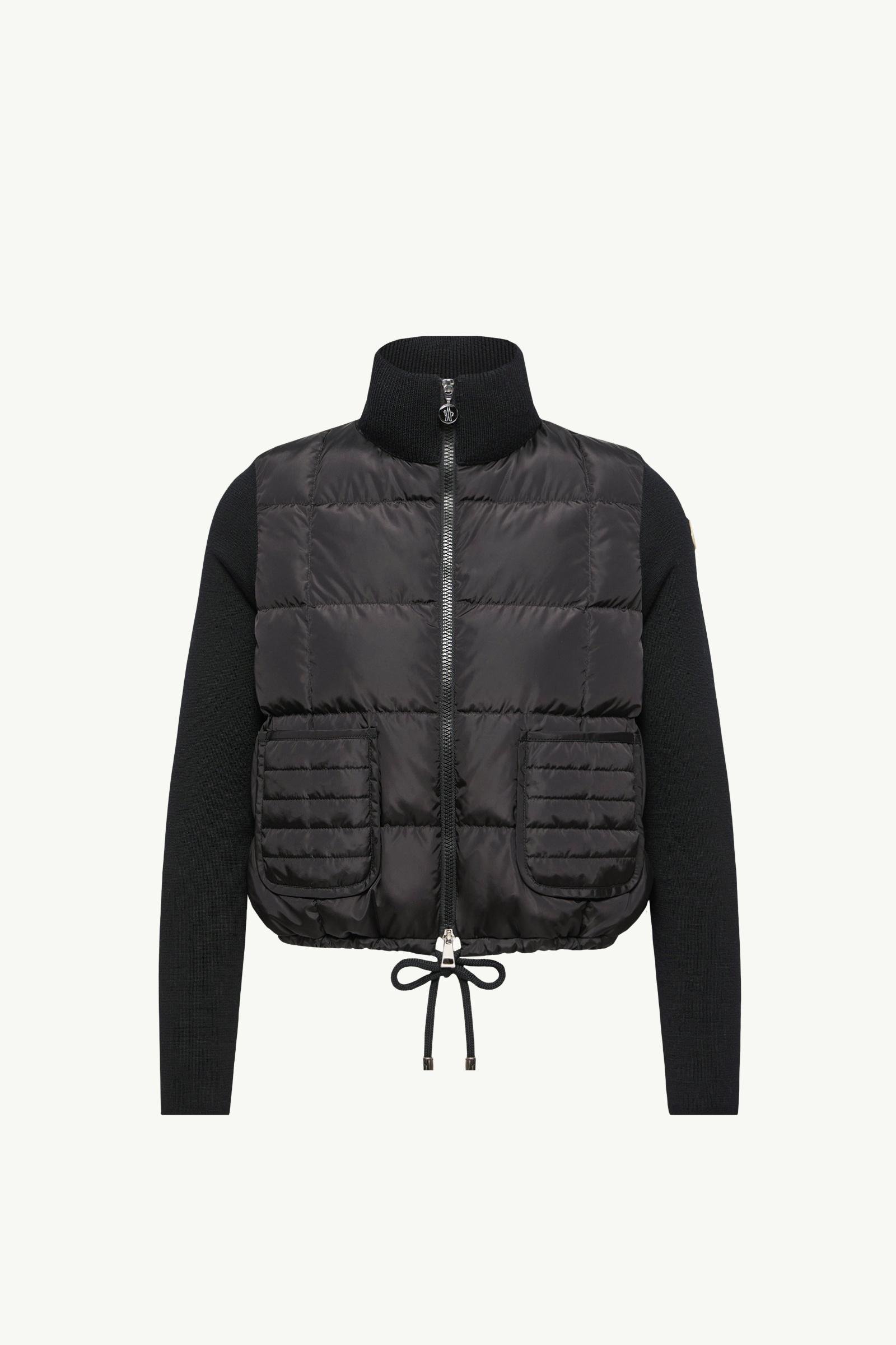 Square-Quilted Padded Wool Zip-Up Cardigan - 图片 3