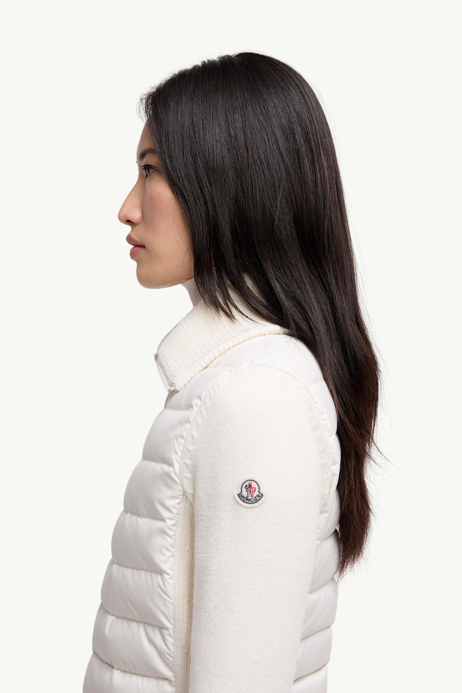 Padded Zip-Up Wool Cardigan - 图片 2