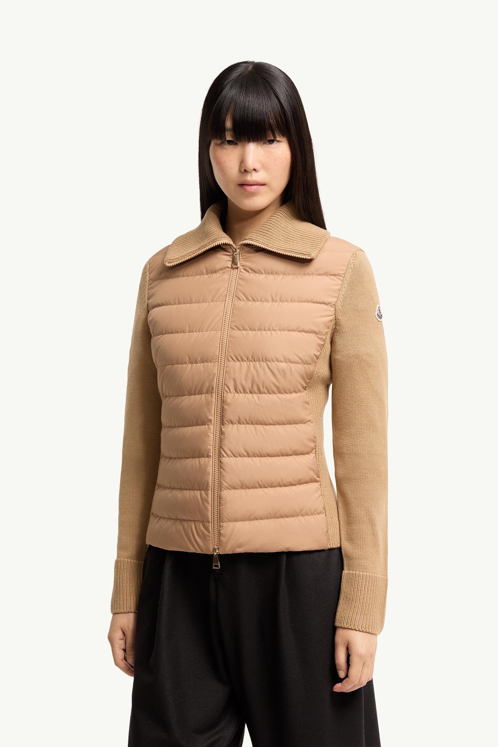 Padded Zip-Up Wool Cardigan - 图片 4