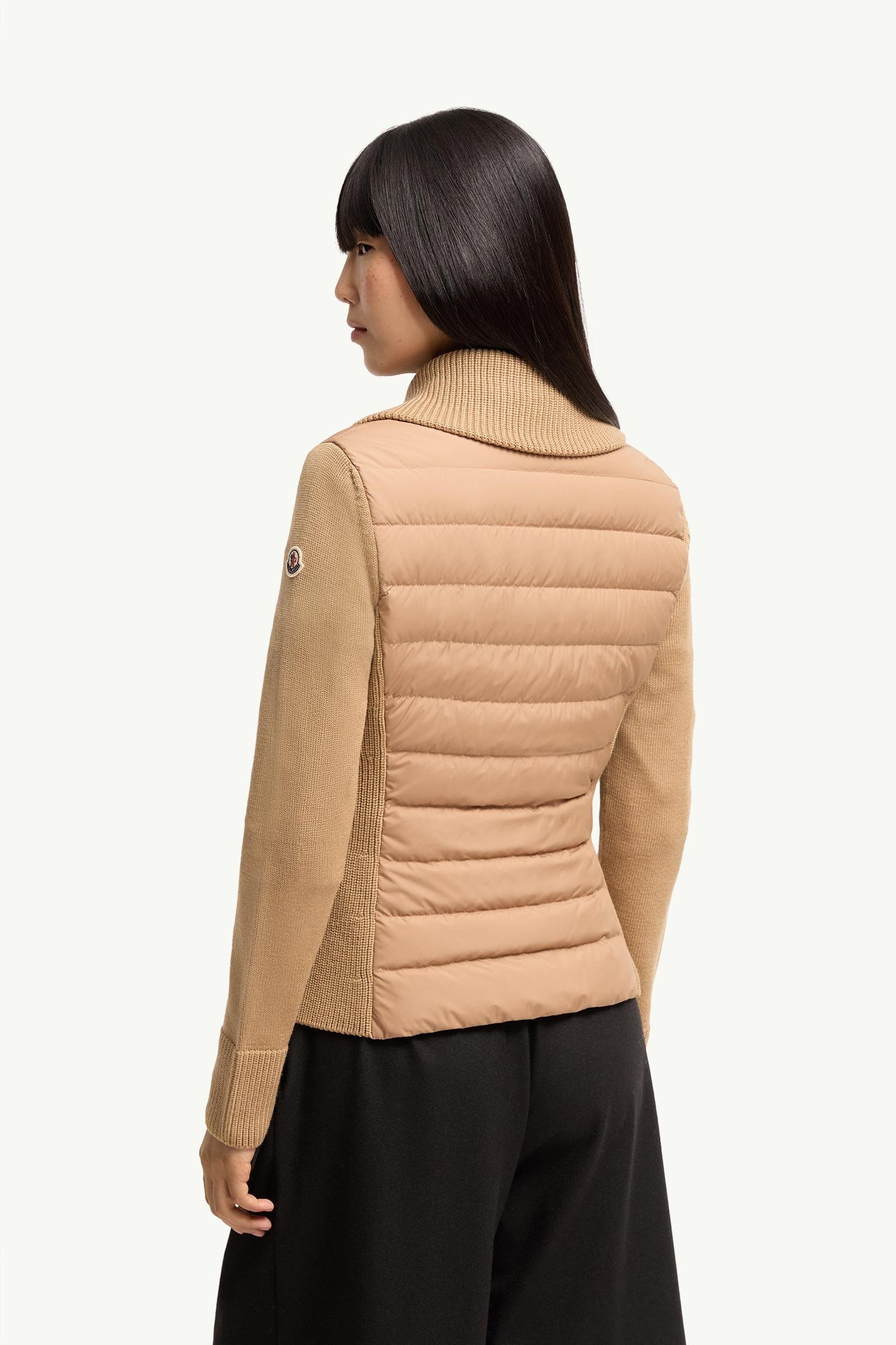 Padded Zip-Up Wool Cardigan - 图片 5
