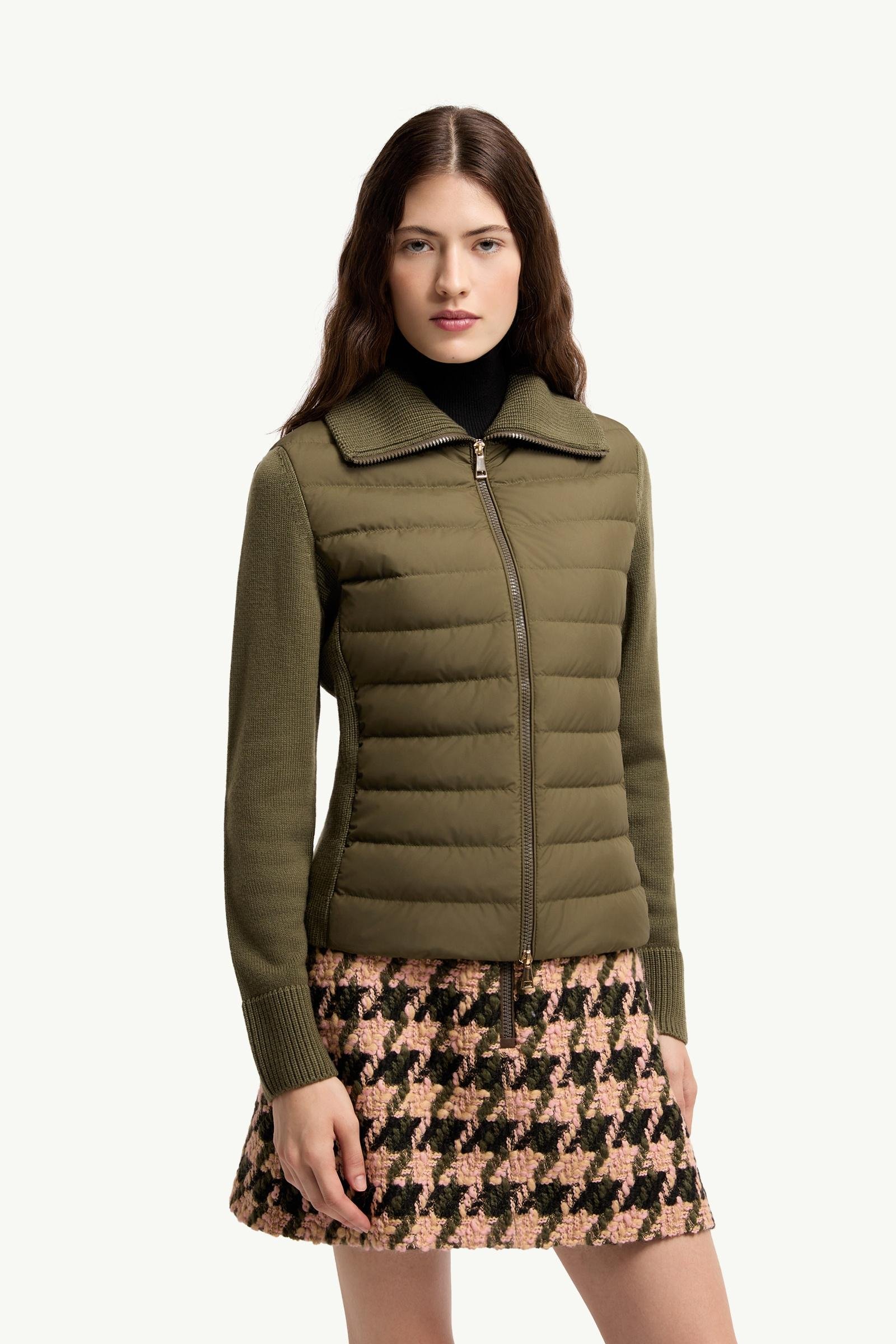 Padded Zip-Up Wool Cardigan - 图片 4