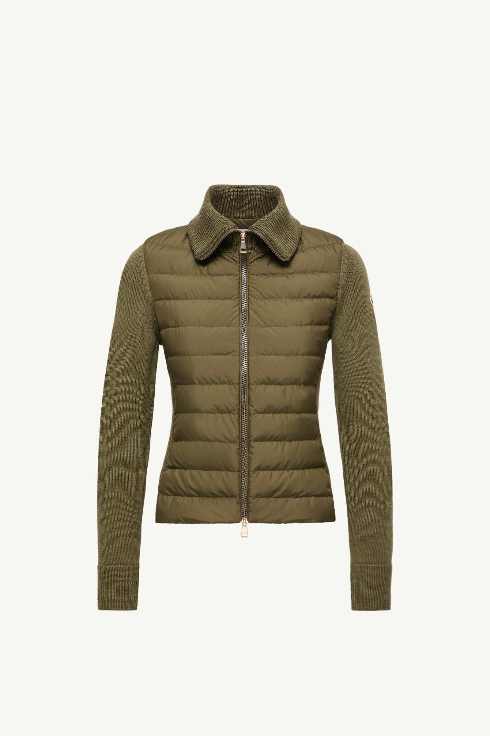 Padded Zip-Up Wool Cardigan - 图片 3