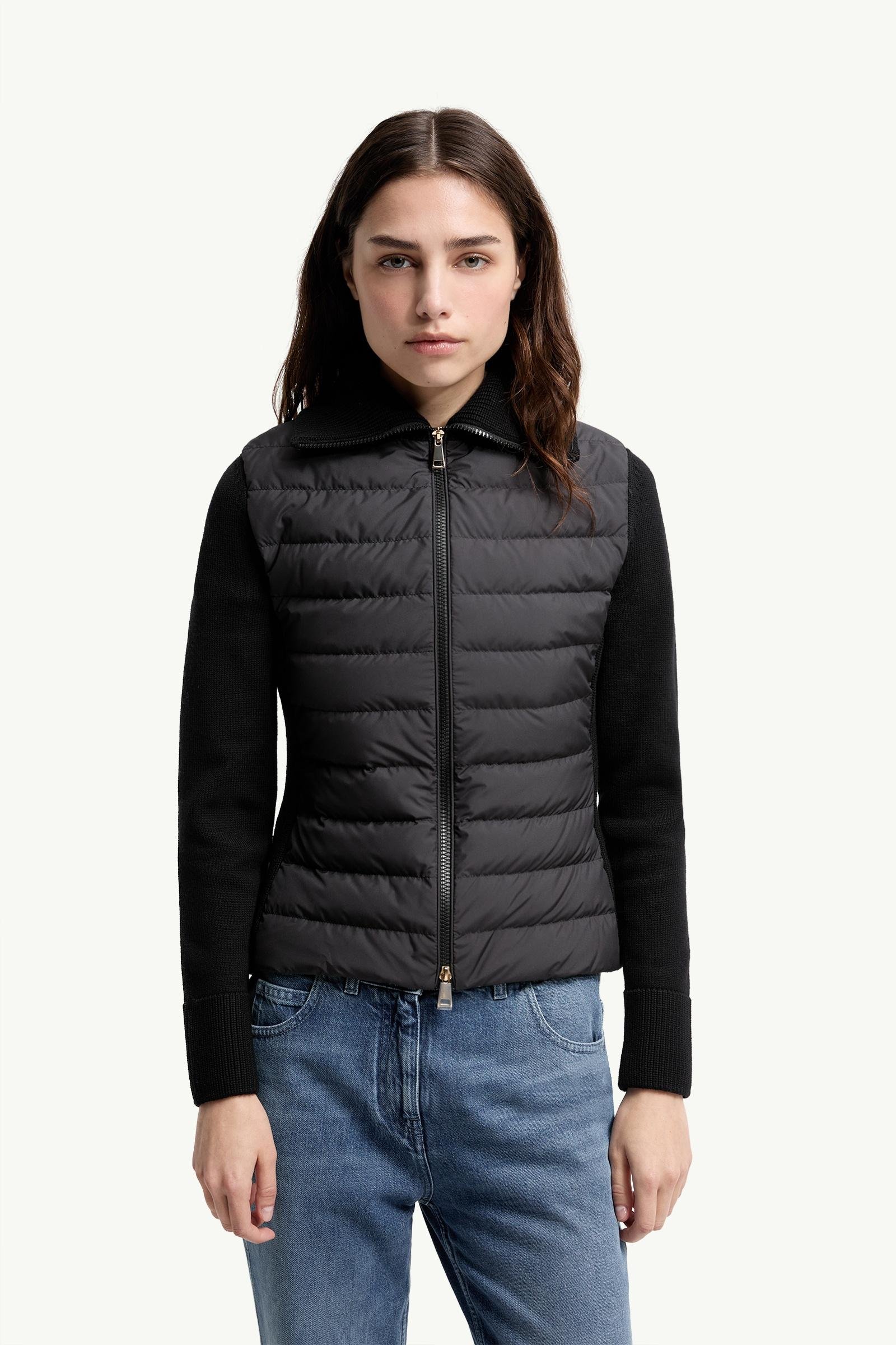 Padded Zip-Up Wool Cardigan - 图片 4