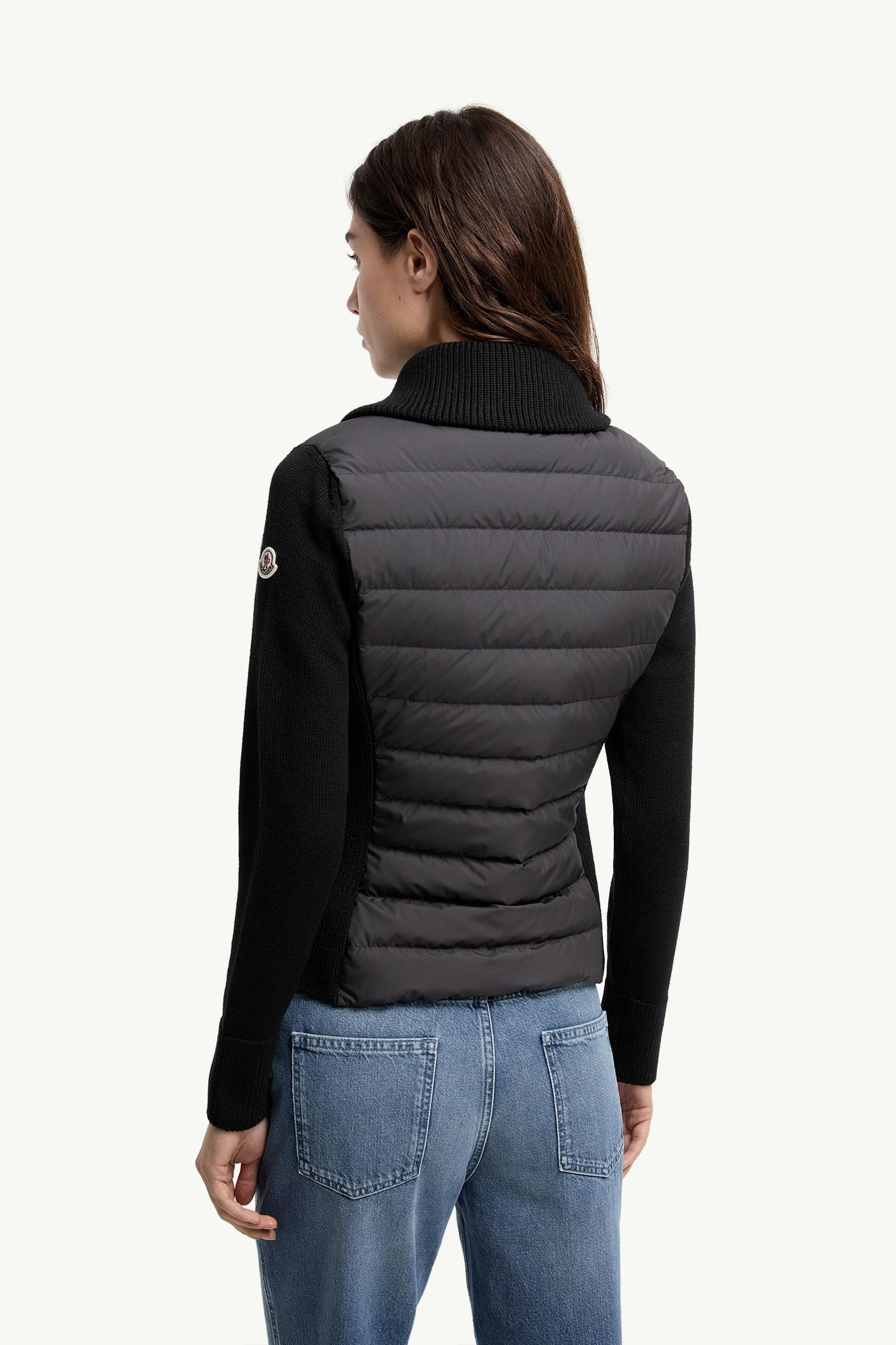Padded Zip-Up Wool Cardigan - 图片 5