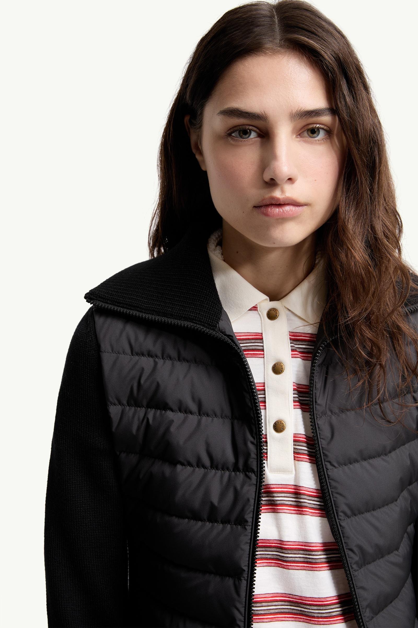Padded Zip-Up Wool Cardigan - 图片 6