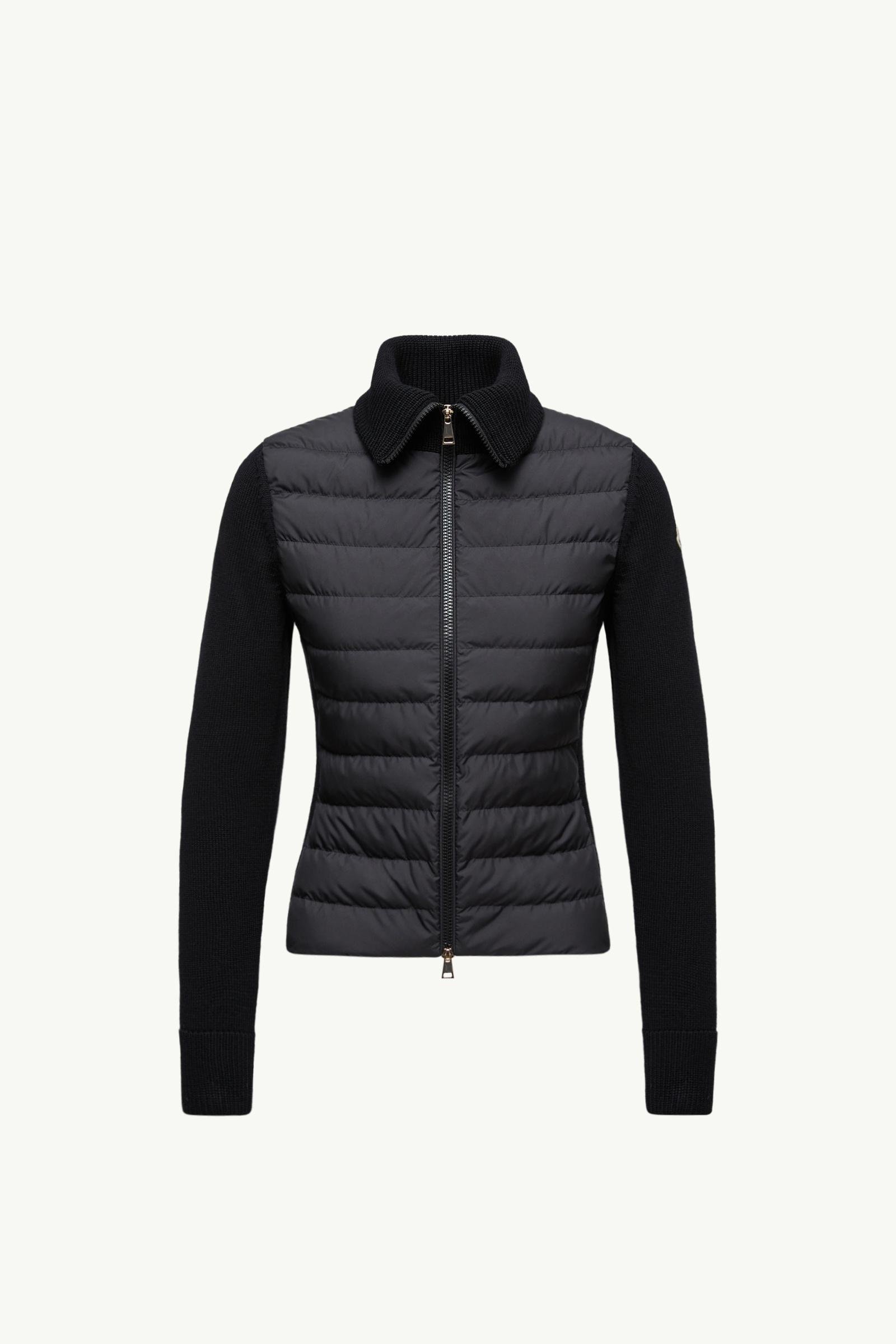 Padded Zip-Up Wool Cardigan - 图片 3