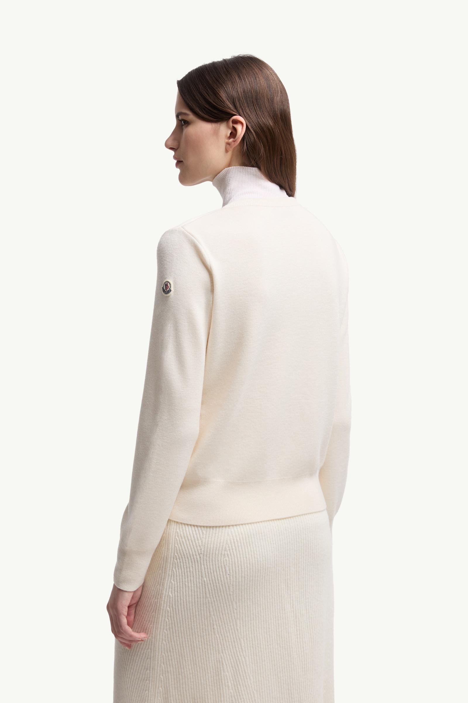 Padded Wool Zip-Up Cardigan - 图片 5