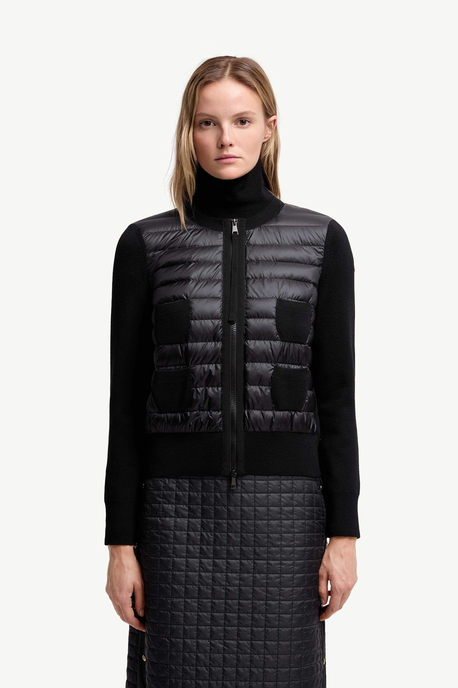 Padded Wool Zip-Up Cardigan - 图片 4