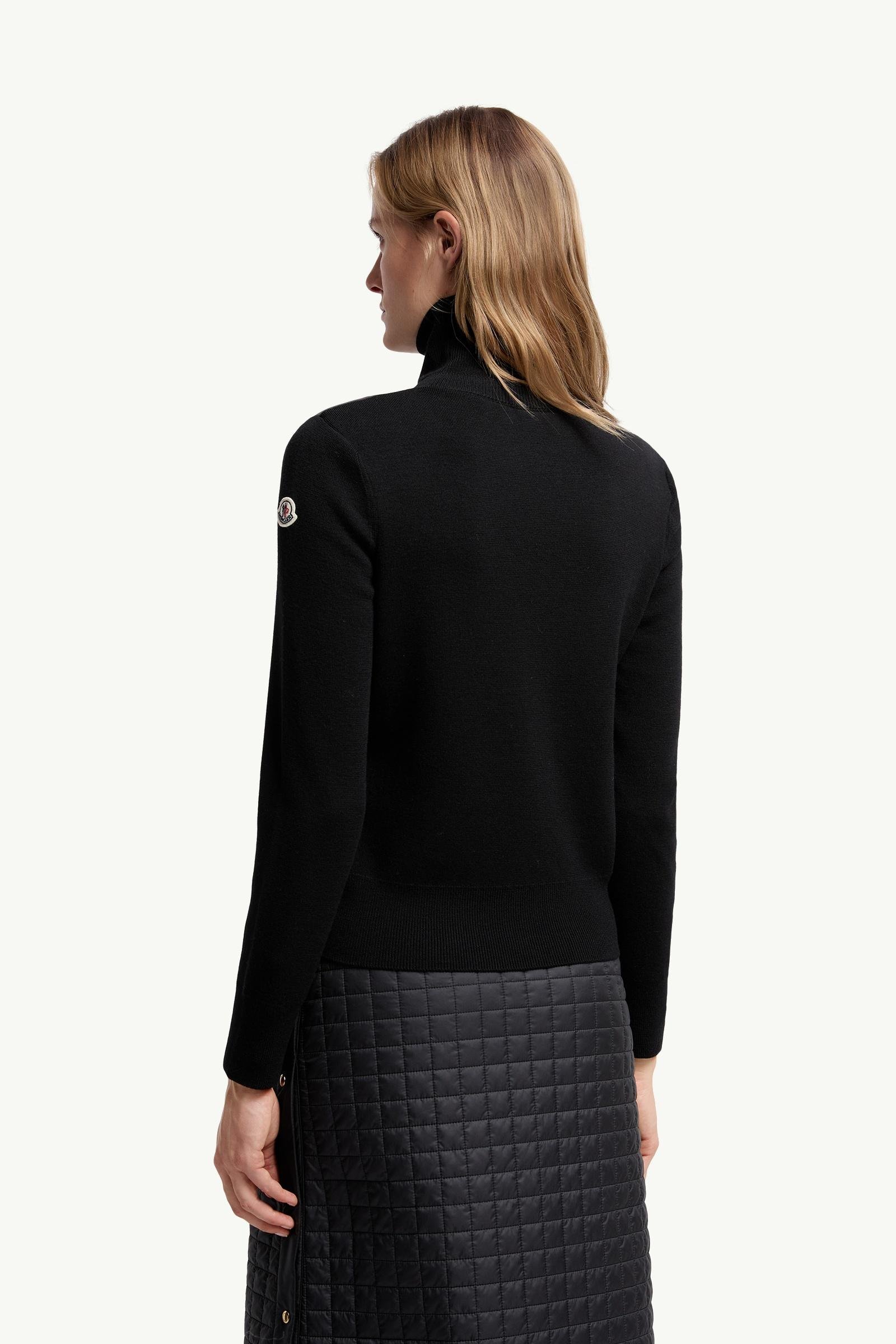 Padded Wool Zip-Up Cardigan - 图片 5
