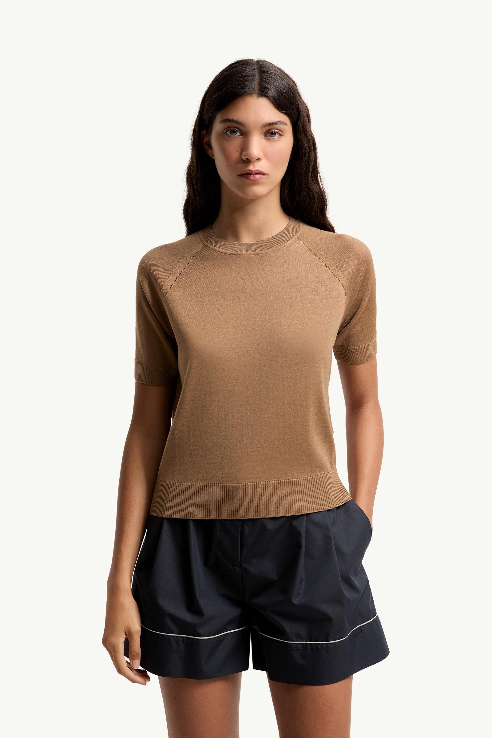 Short Sleeve Wool Jumper - 图片 4