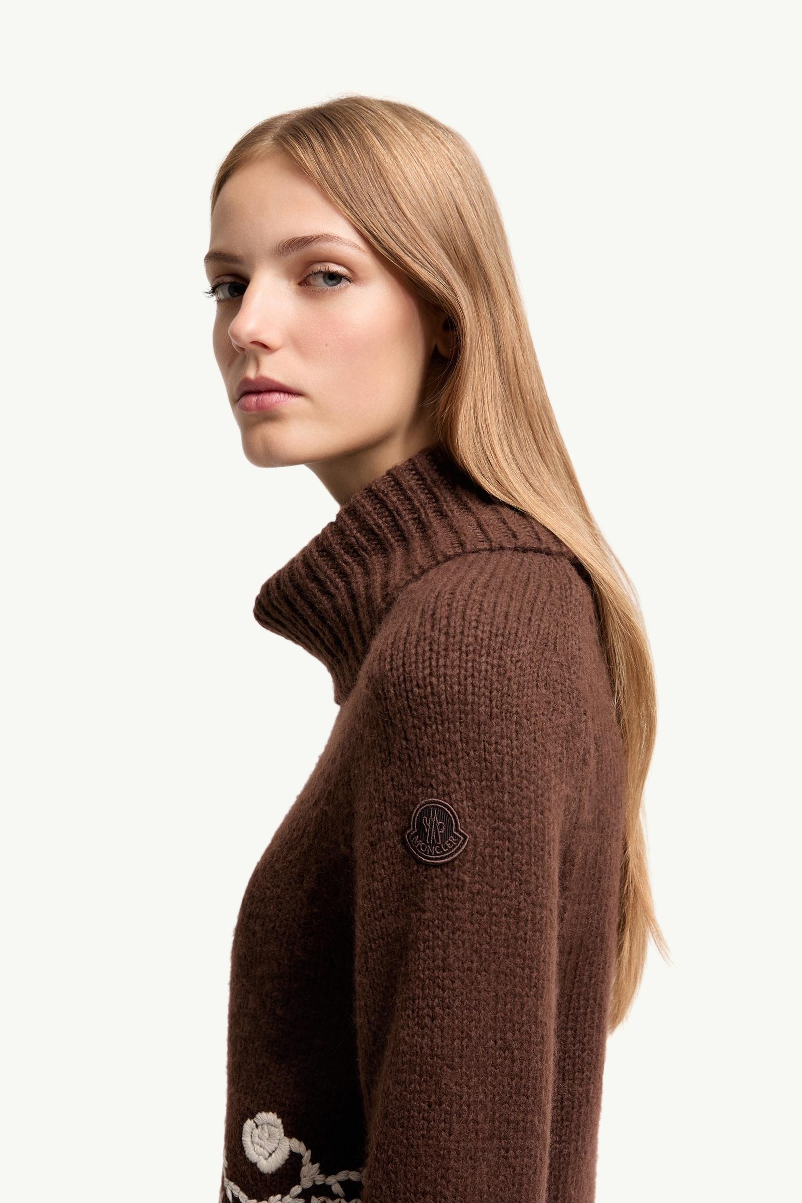 Alpaca Blend Embroidered Turtleneck - 图片 2