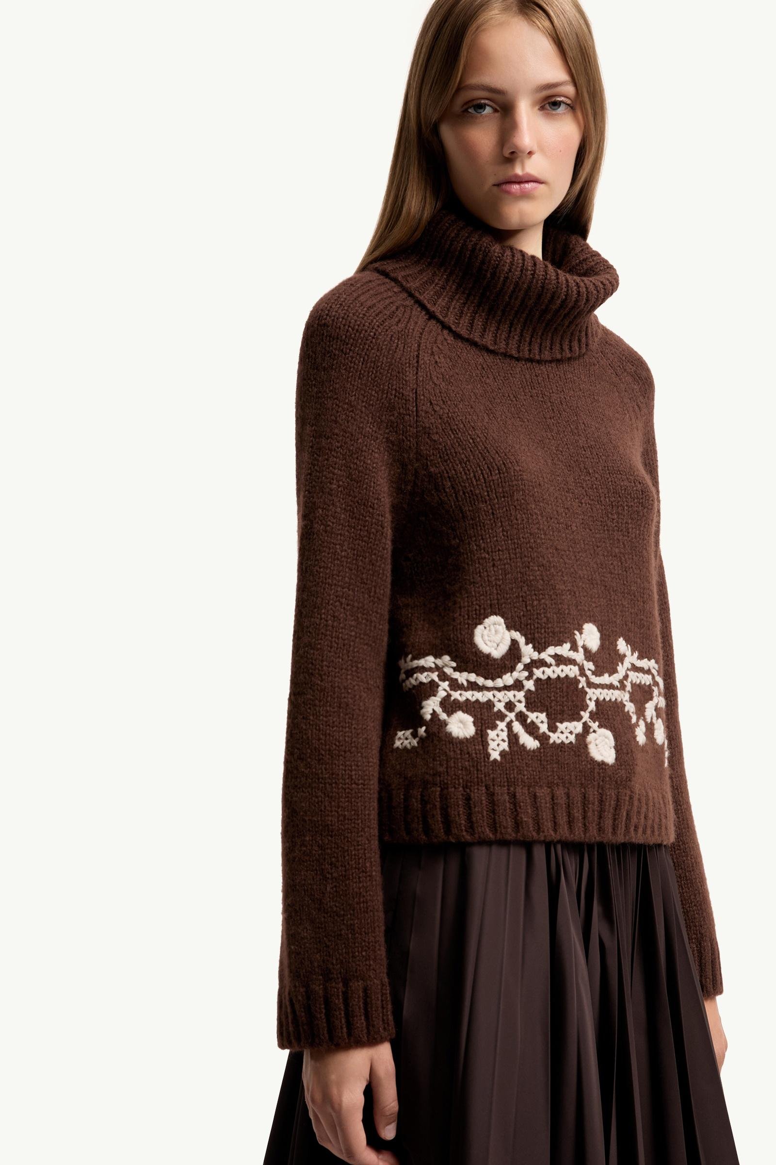 Alpaca Blend Embroidered Turtleneck - 图片 6