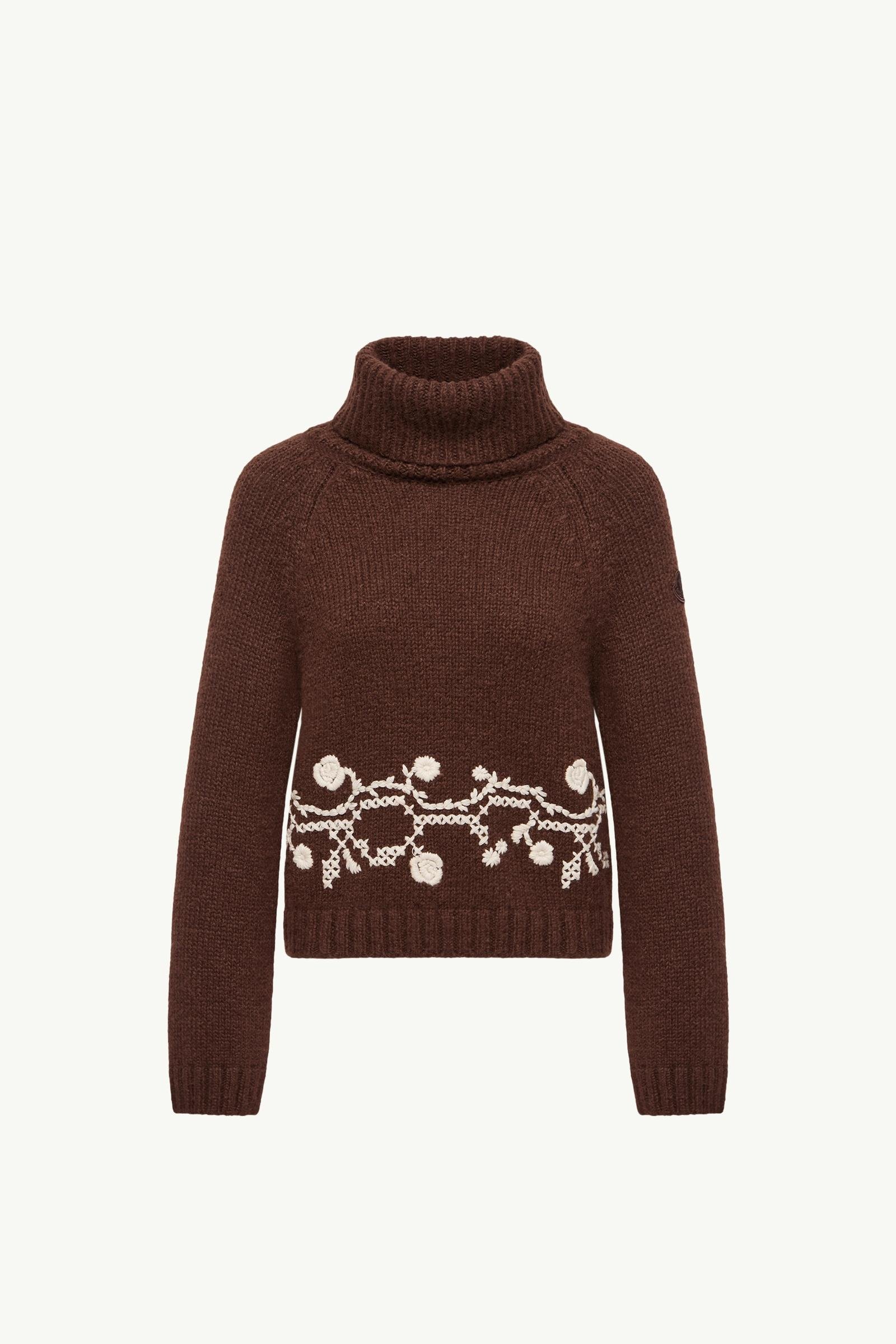 Alpaca Blend Embroidered Turtleneck - 图片 3