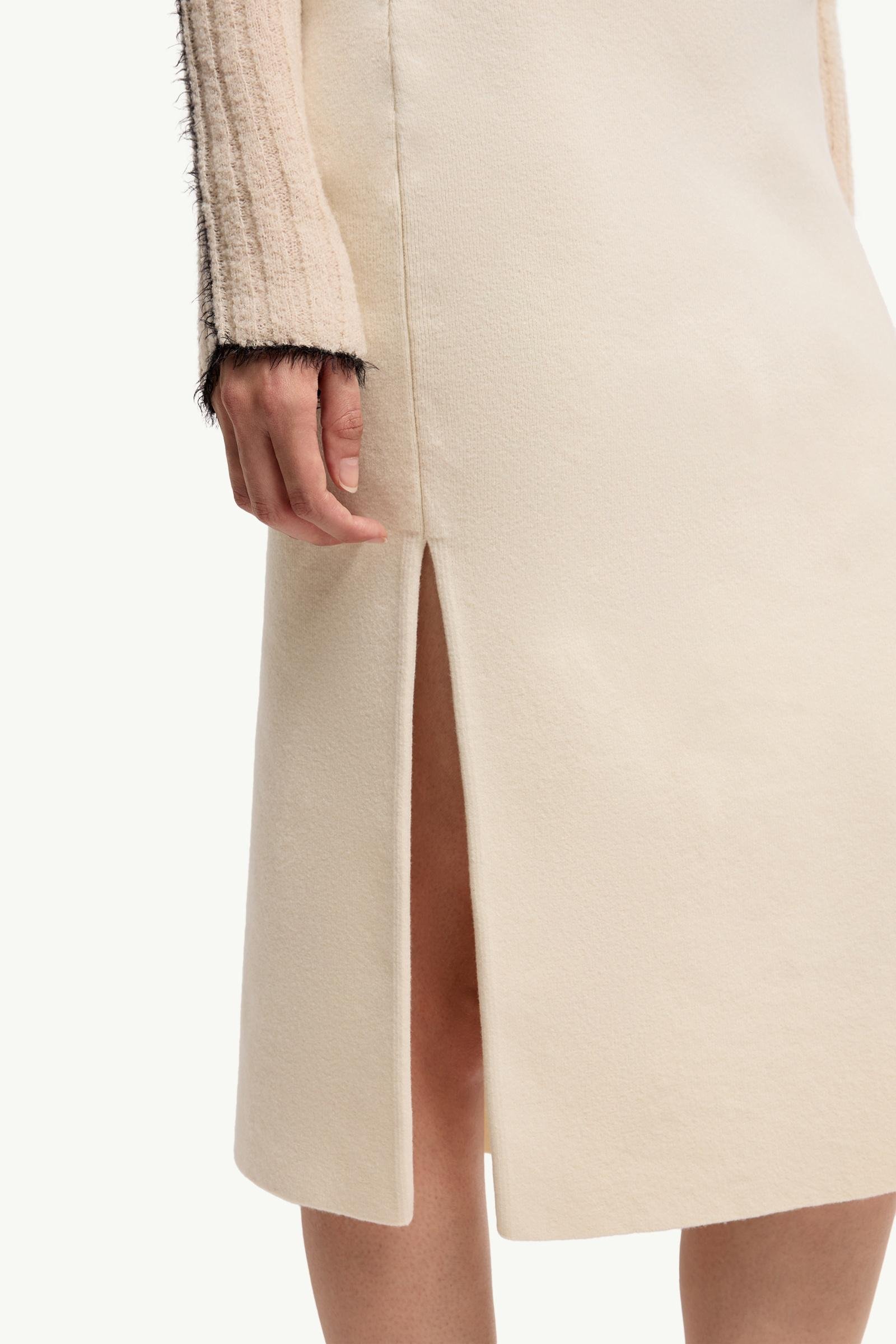 Wool & Cashmere Blend Midi Skirt - 图片 6