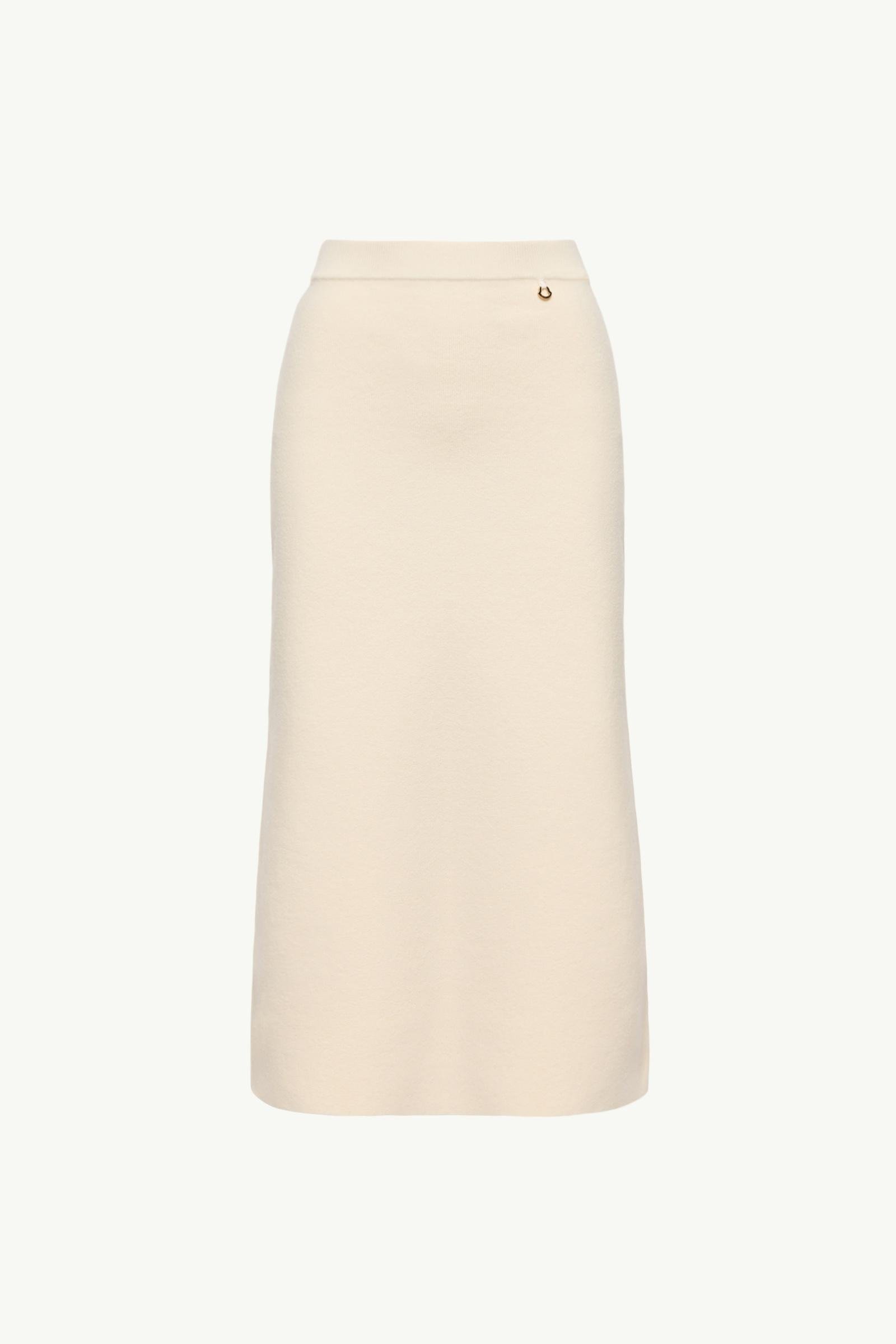 Wool & Cashmere Blend Midi Skirt - 图片 3