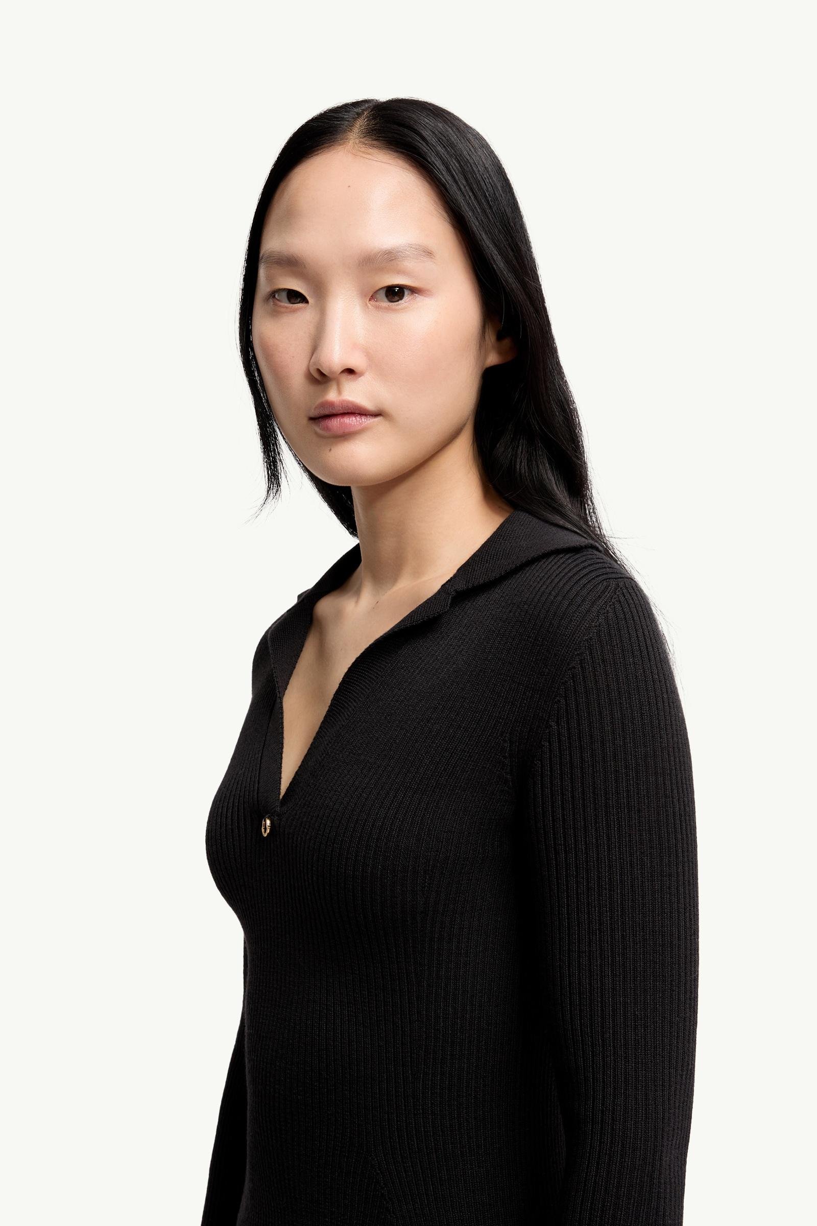 Alternative view of Wool Blend Knee-Length Polo Dress
