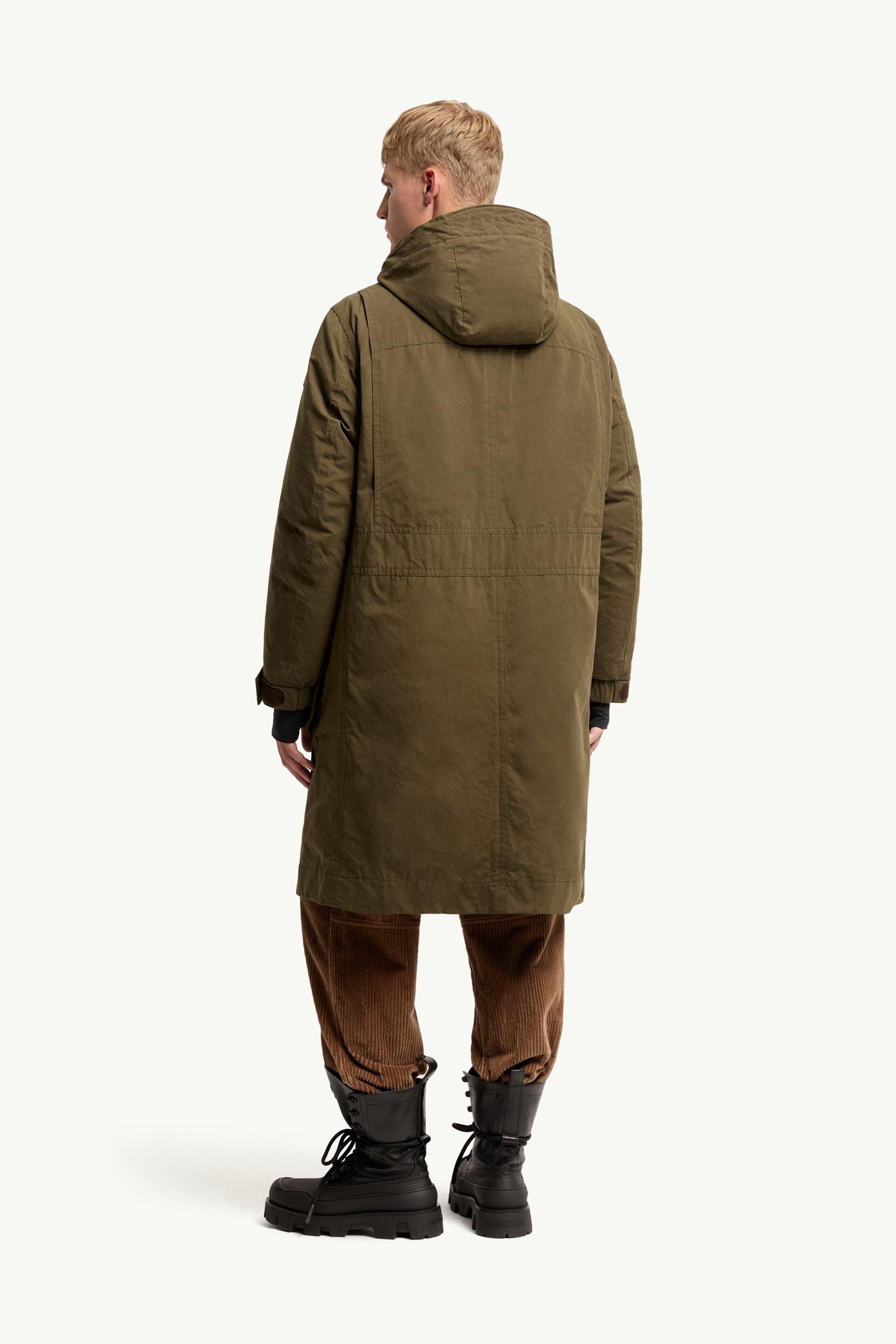 Allaine Long Padded Hooded Canvas Parka Jacket - 图片 5