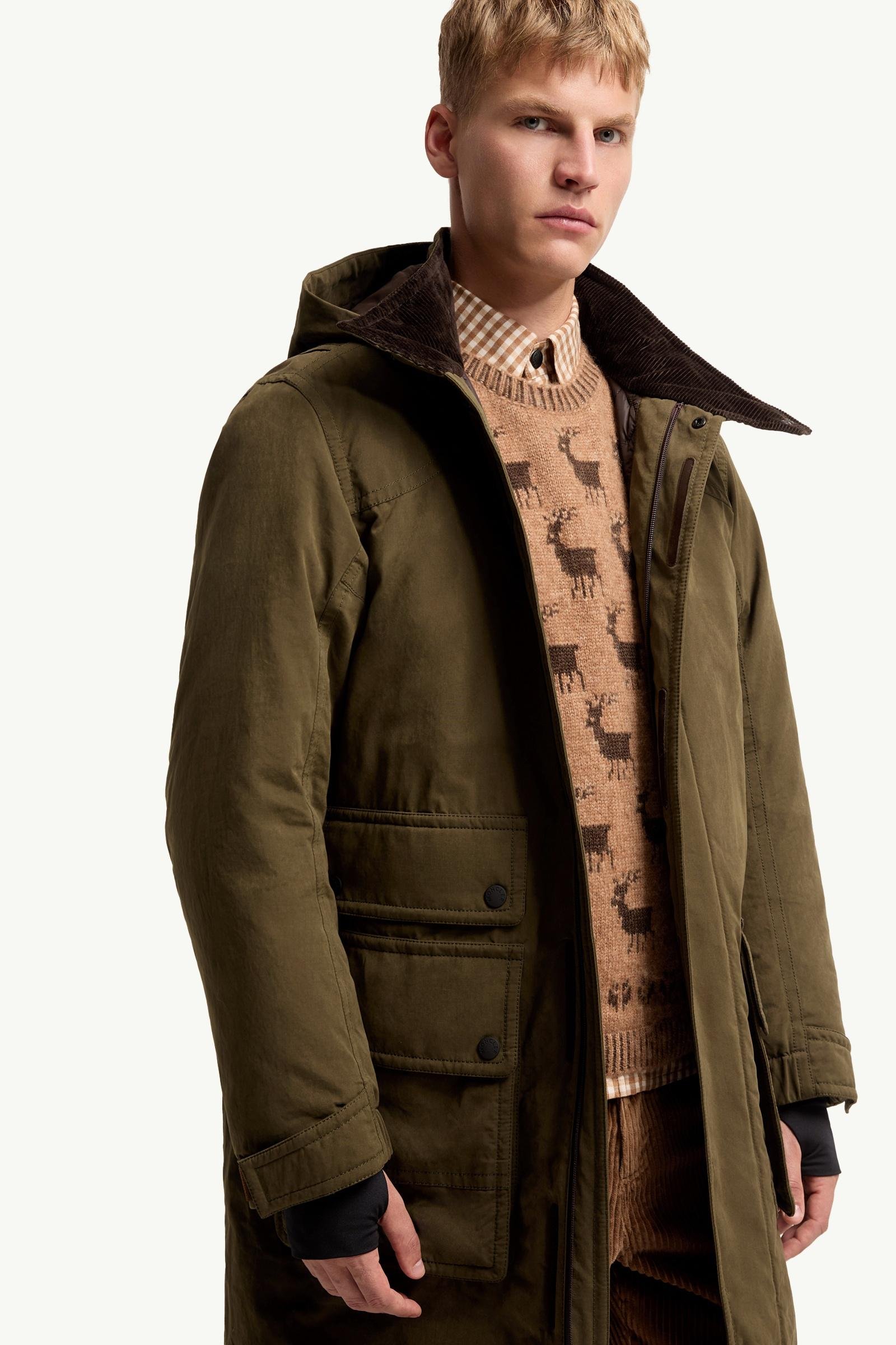 Allaine Long Padded Hooded Canvas Parka Jacket - 图片 6